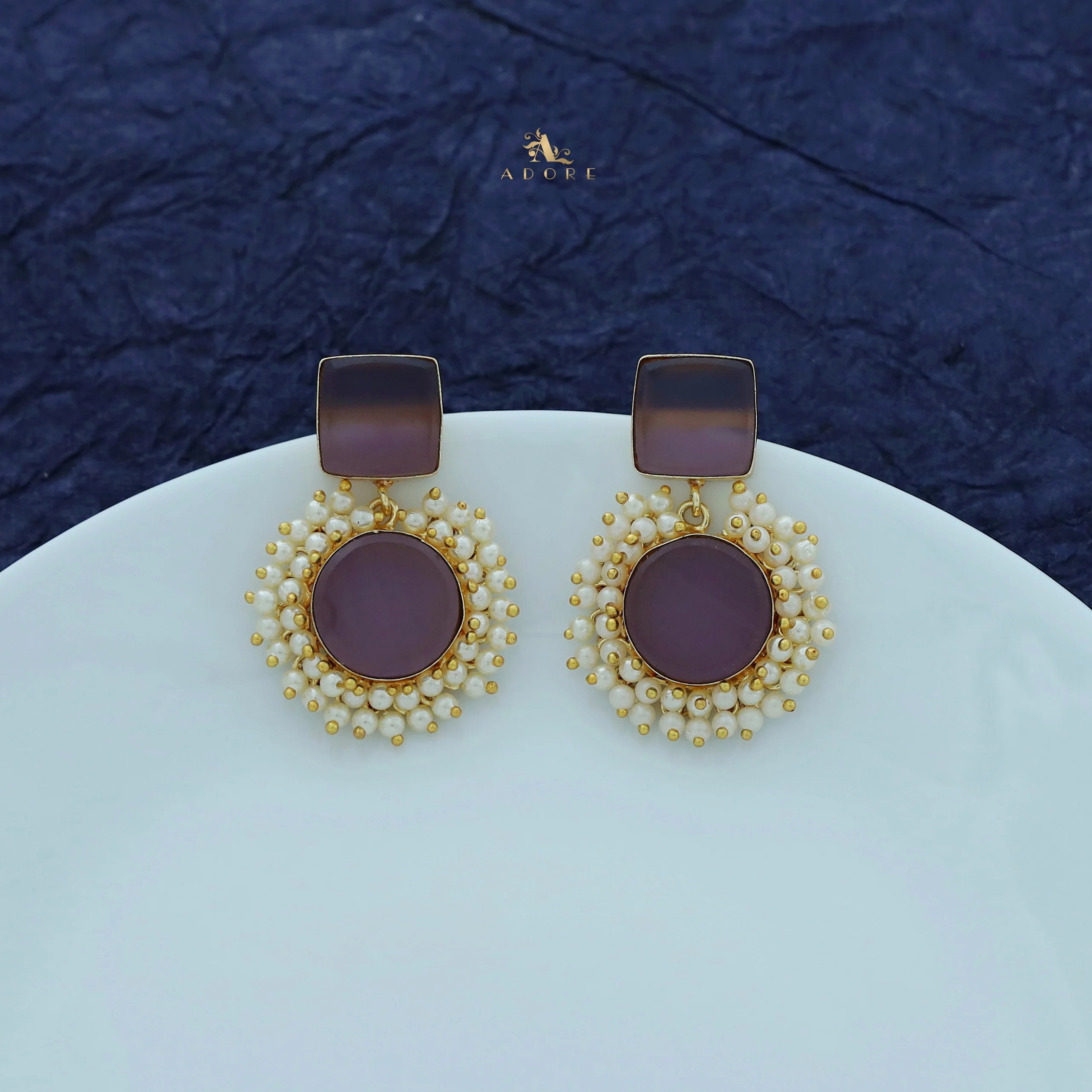 Raw Stone Royal Earrings - Image 35