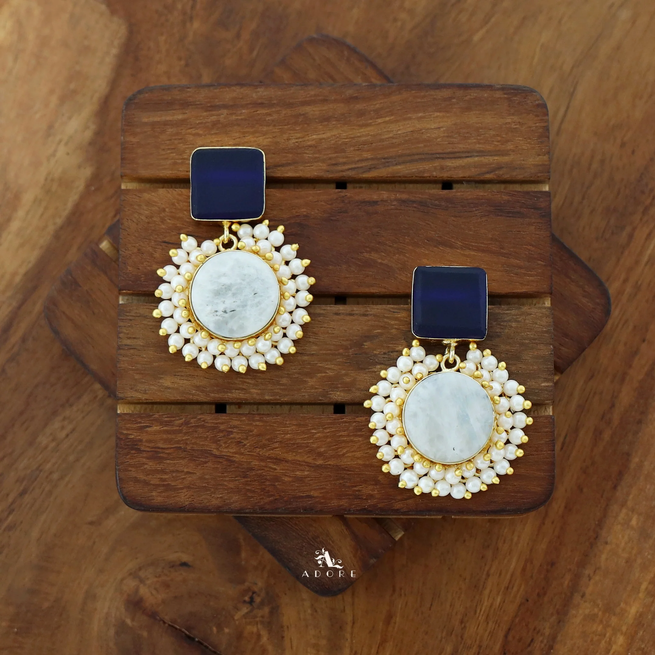 Raw Stone Royal Earrings - Image 39