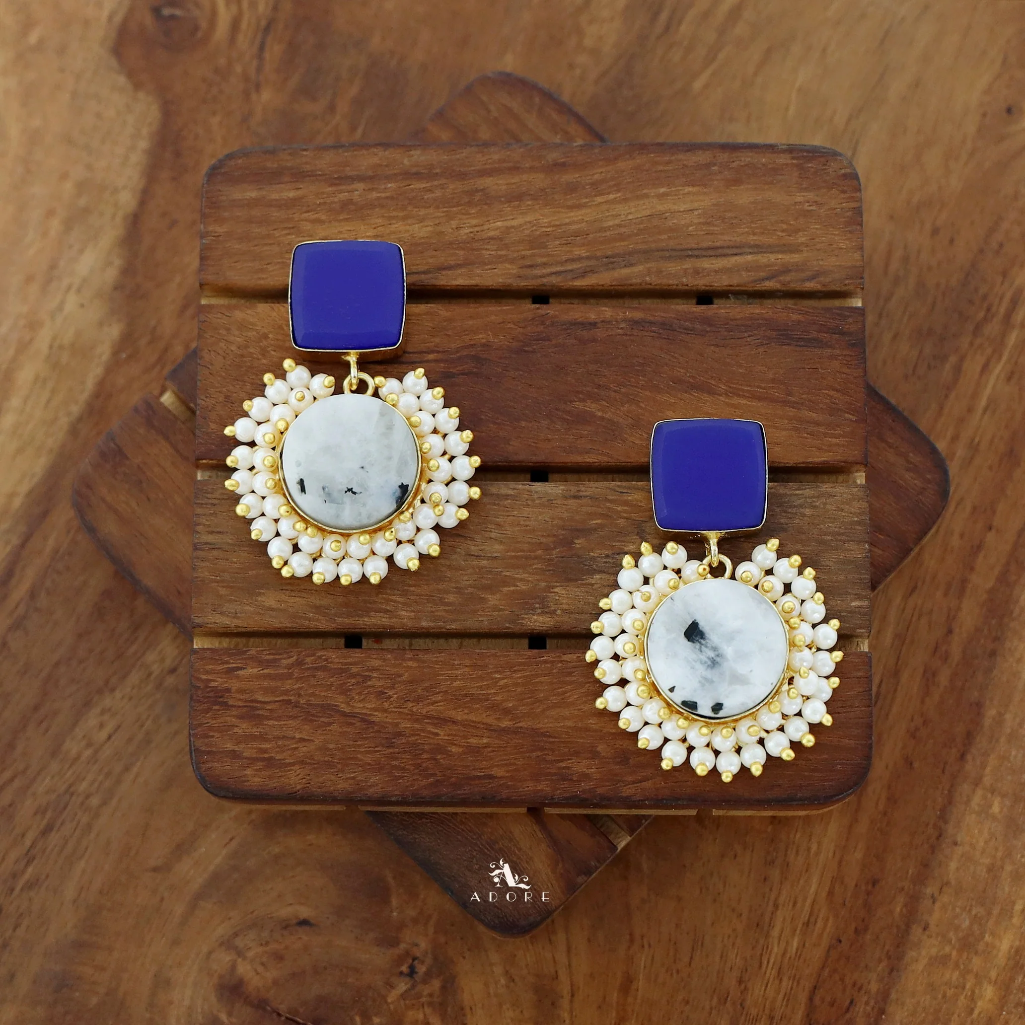 Raw Stone Royal Earrings - Image 41