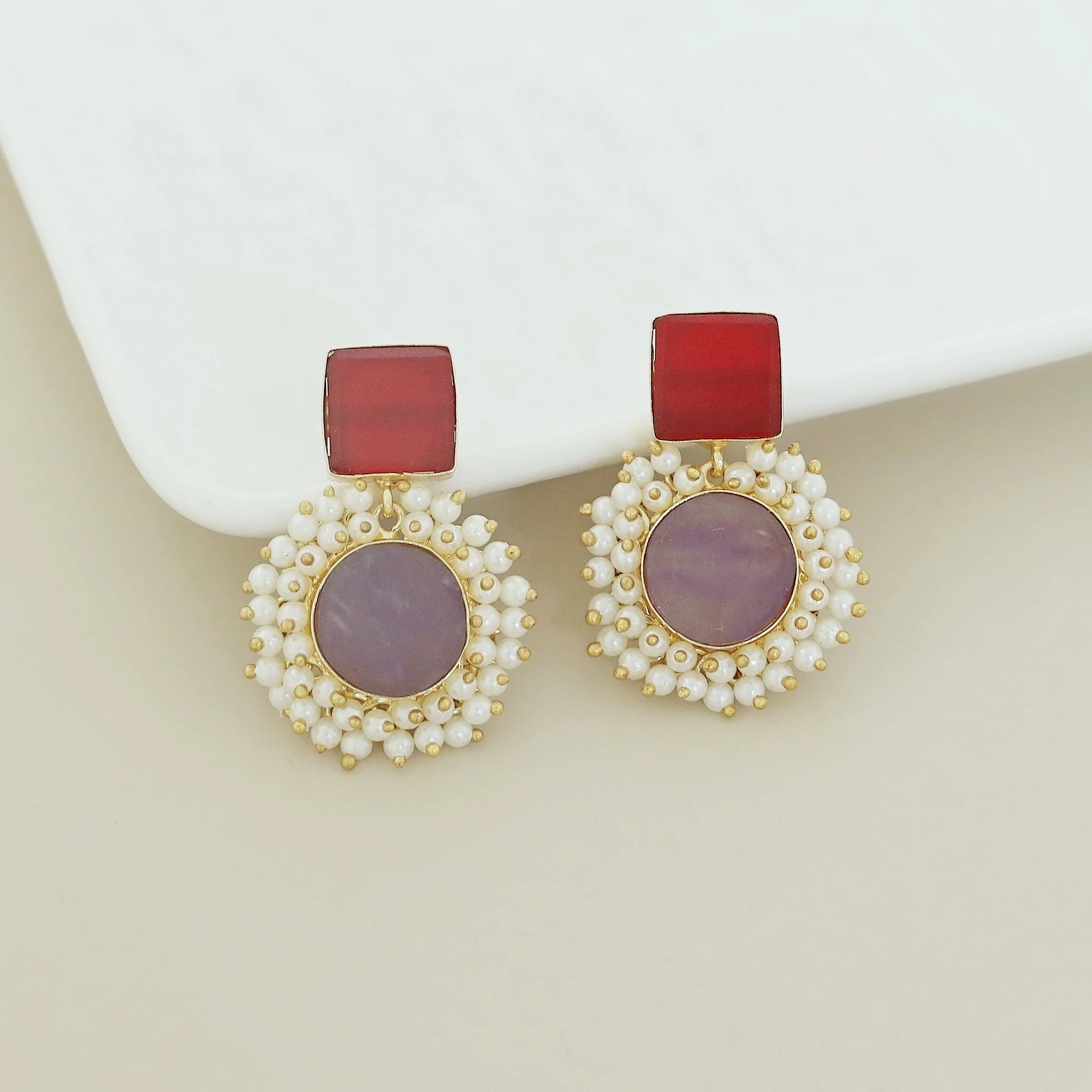 Raw Stone Royal Earrings - Image 43