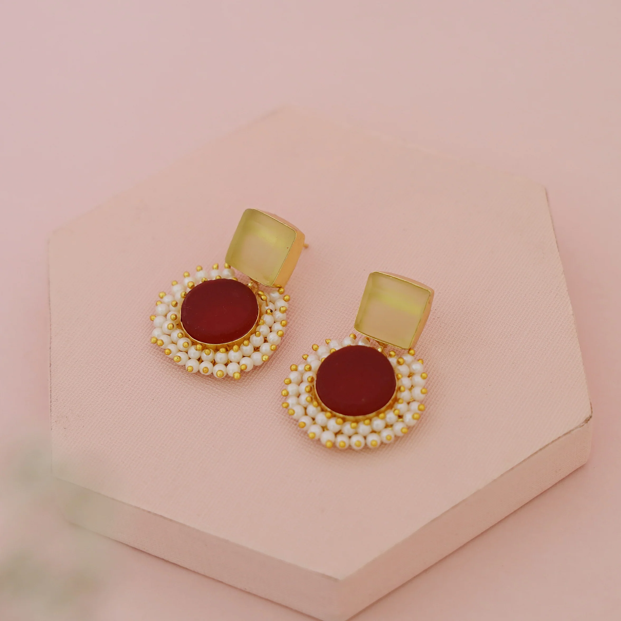 Raw Stone Royal Earrings - Image 45