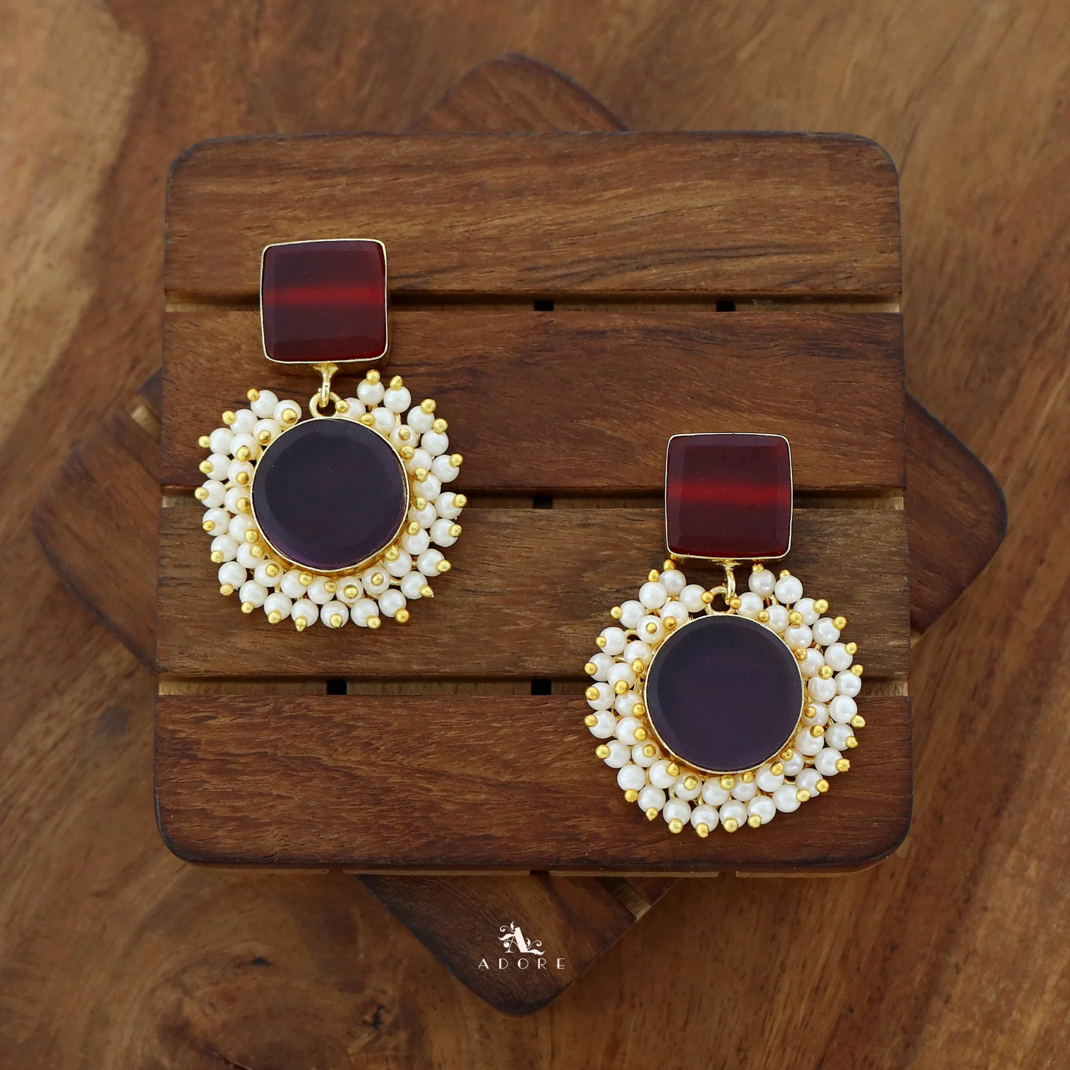 Raw Stone Royal Earrings - Image 7