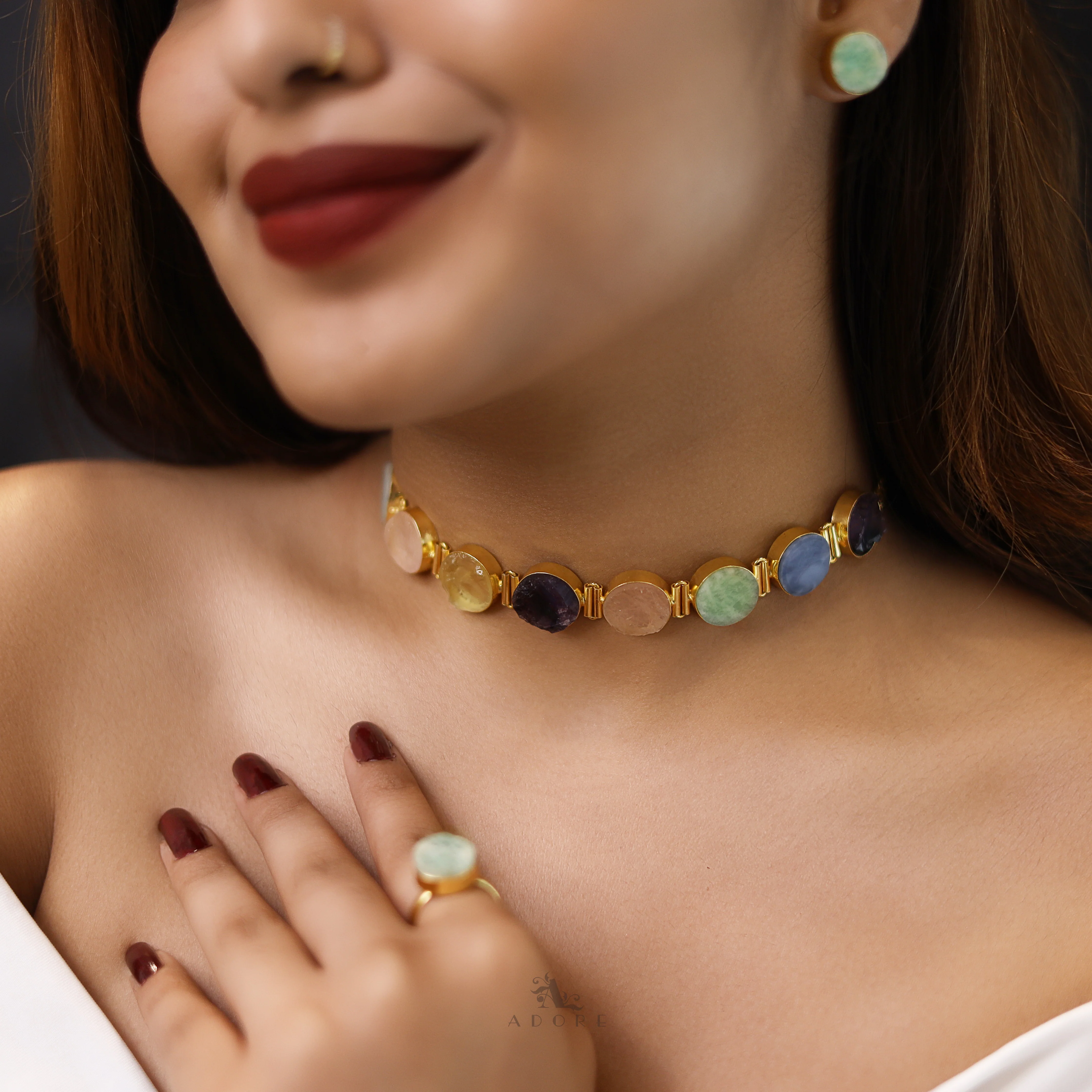 Raw Stone Unique 3 in 1 Combo Choker Set - Image 12