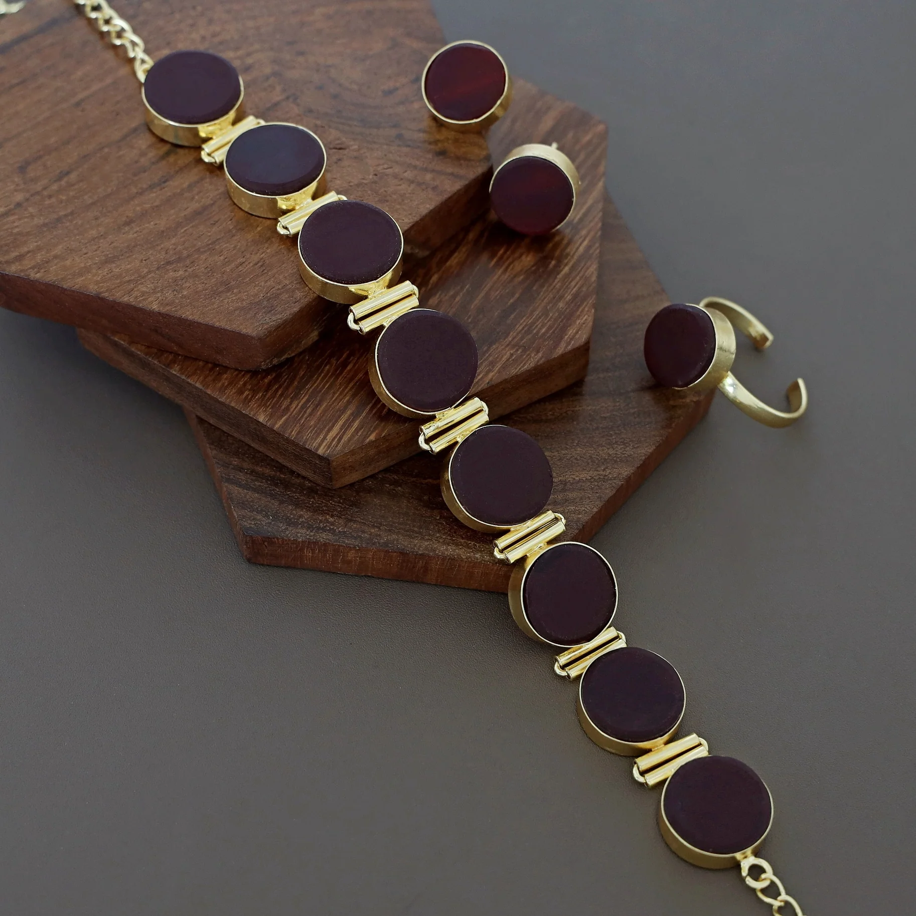 Raw Stone Unique 3 in 1 Combo Choker Set - Image 16