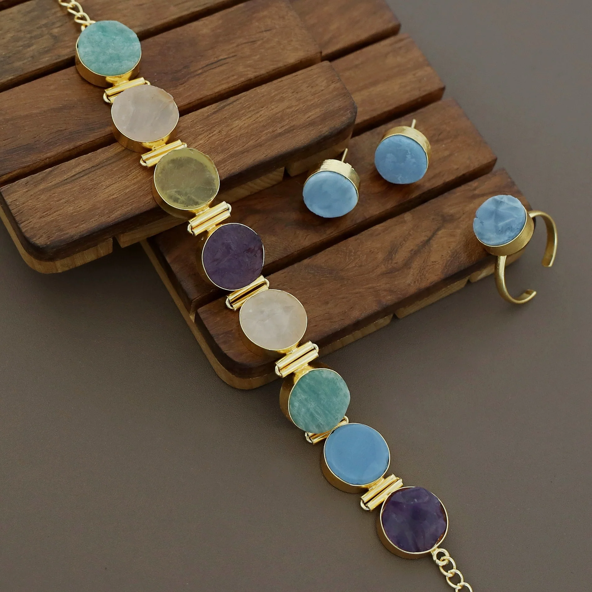 Raw Stone Unique 3 in 1 Combo Choker Set - Image 18
