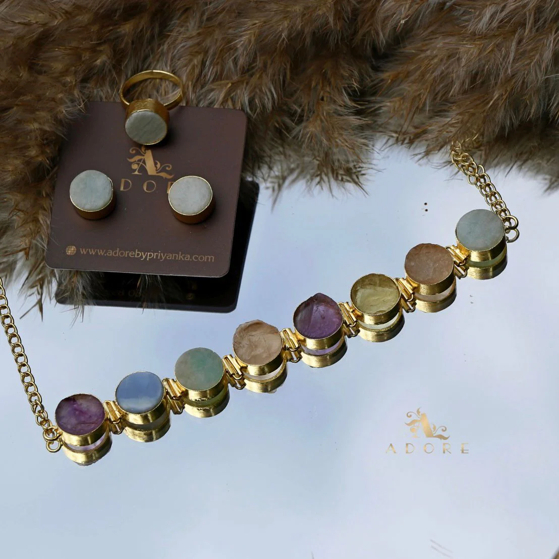 Raw Stone Unique 3 in 1 Combo Choker Set - Image 25