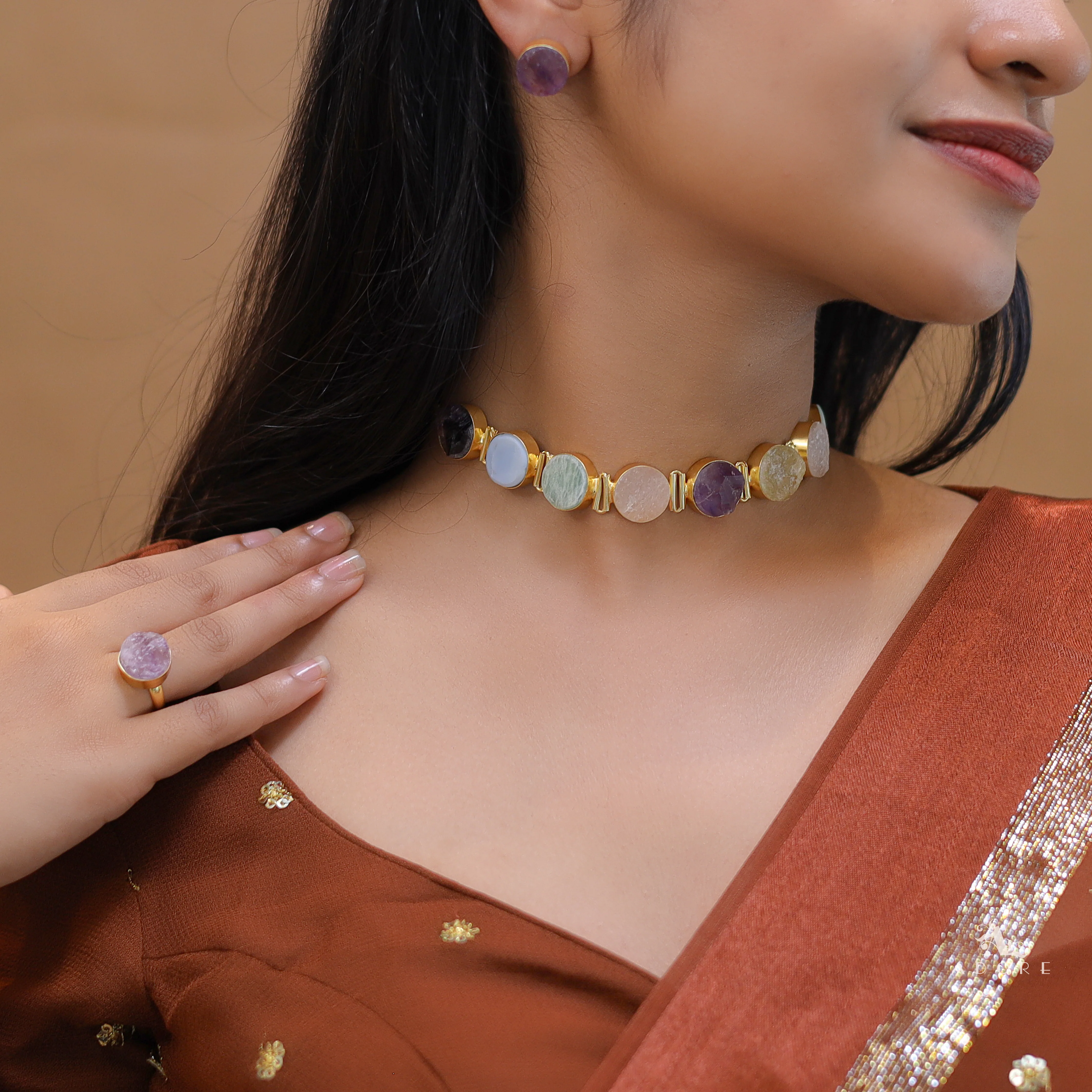 Raw Stone Unique 3 in 1 Combo Choker Set - Image 32