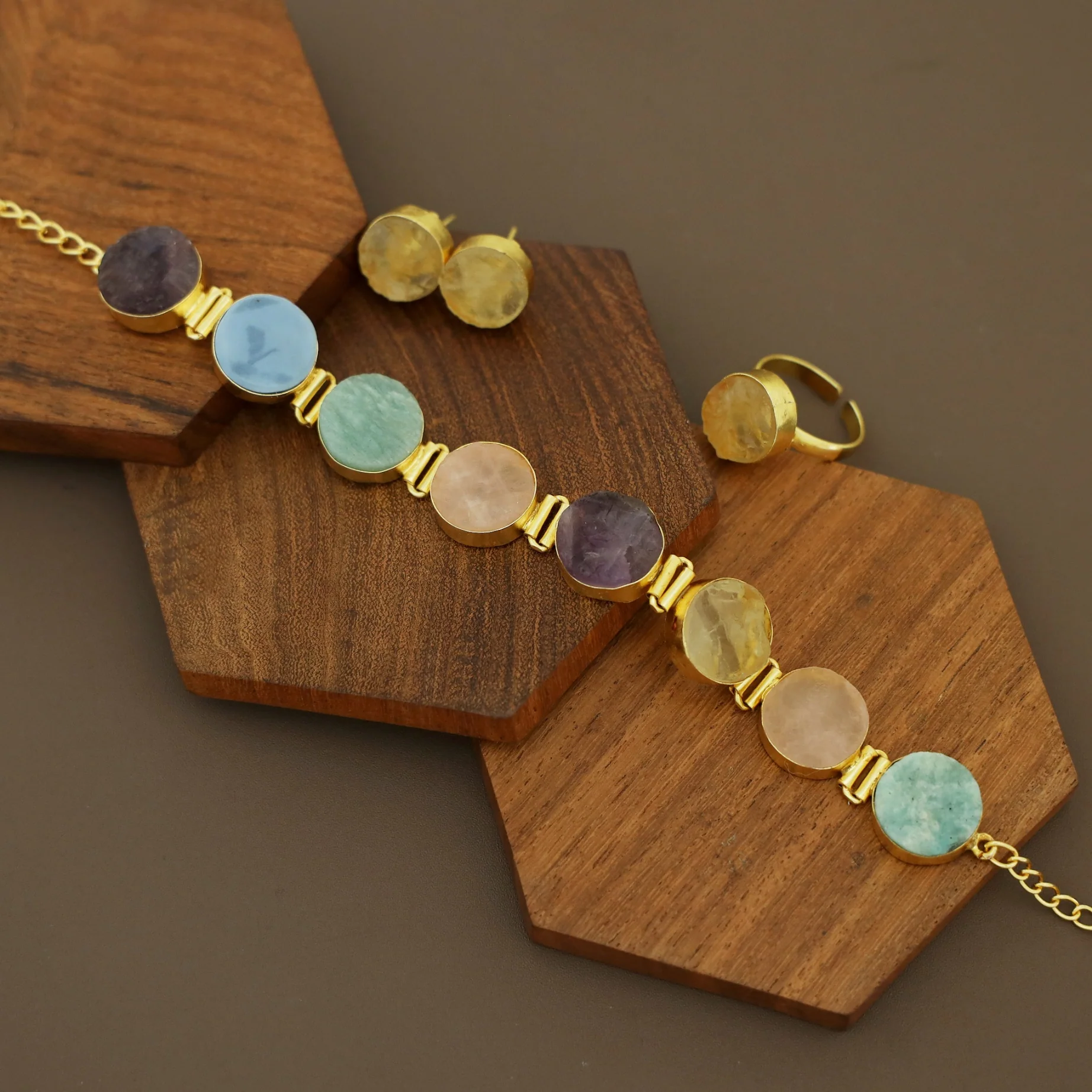 Raw Stone Unique 3 in 1 Combo Choker Set - Image 36