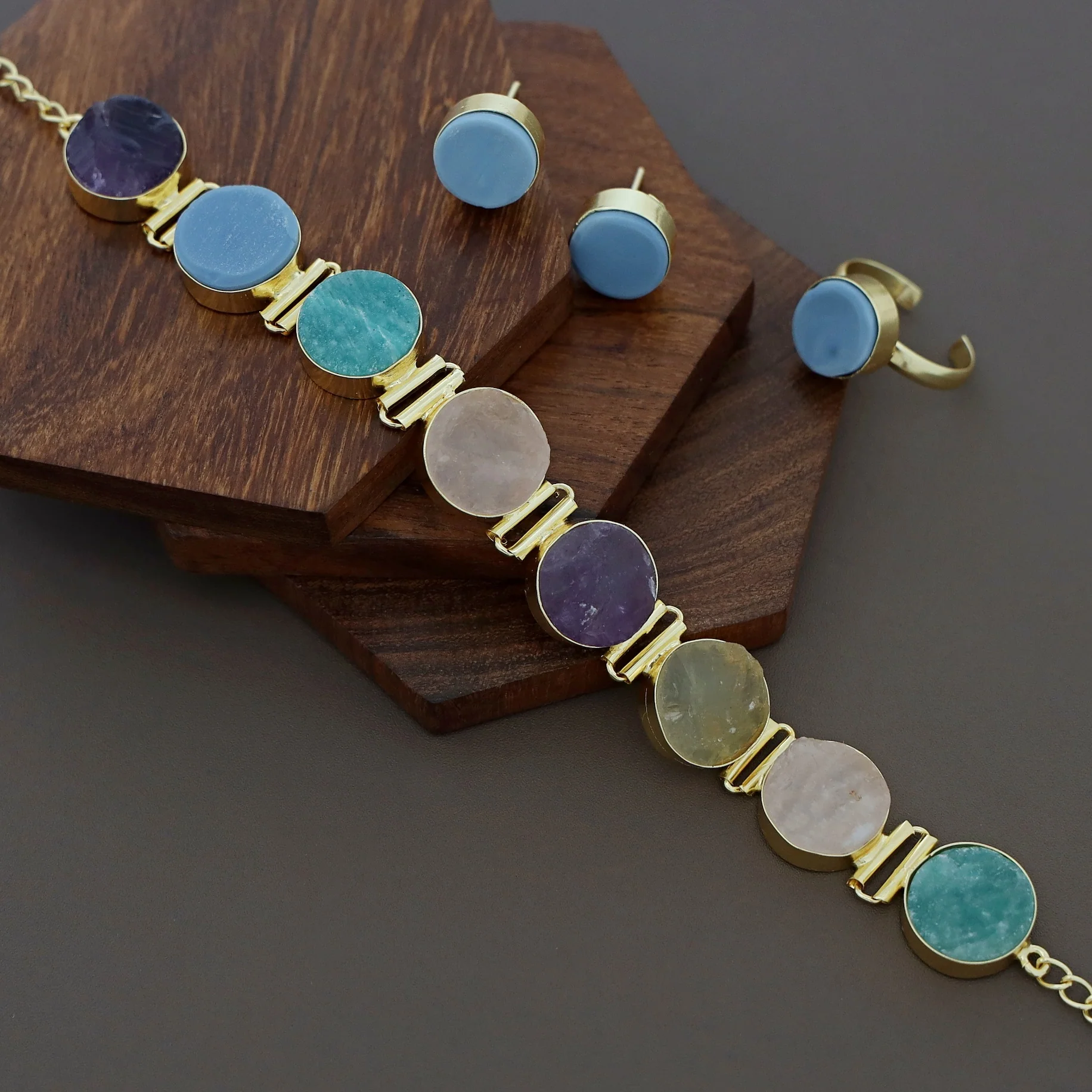 Raw Stone Unique 3 in 1 Combo Choker Set - Image 4