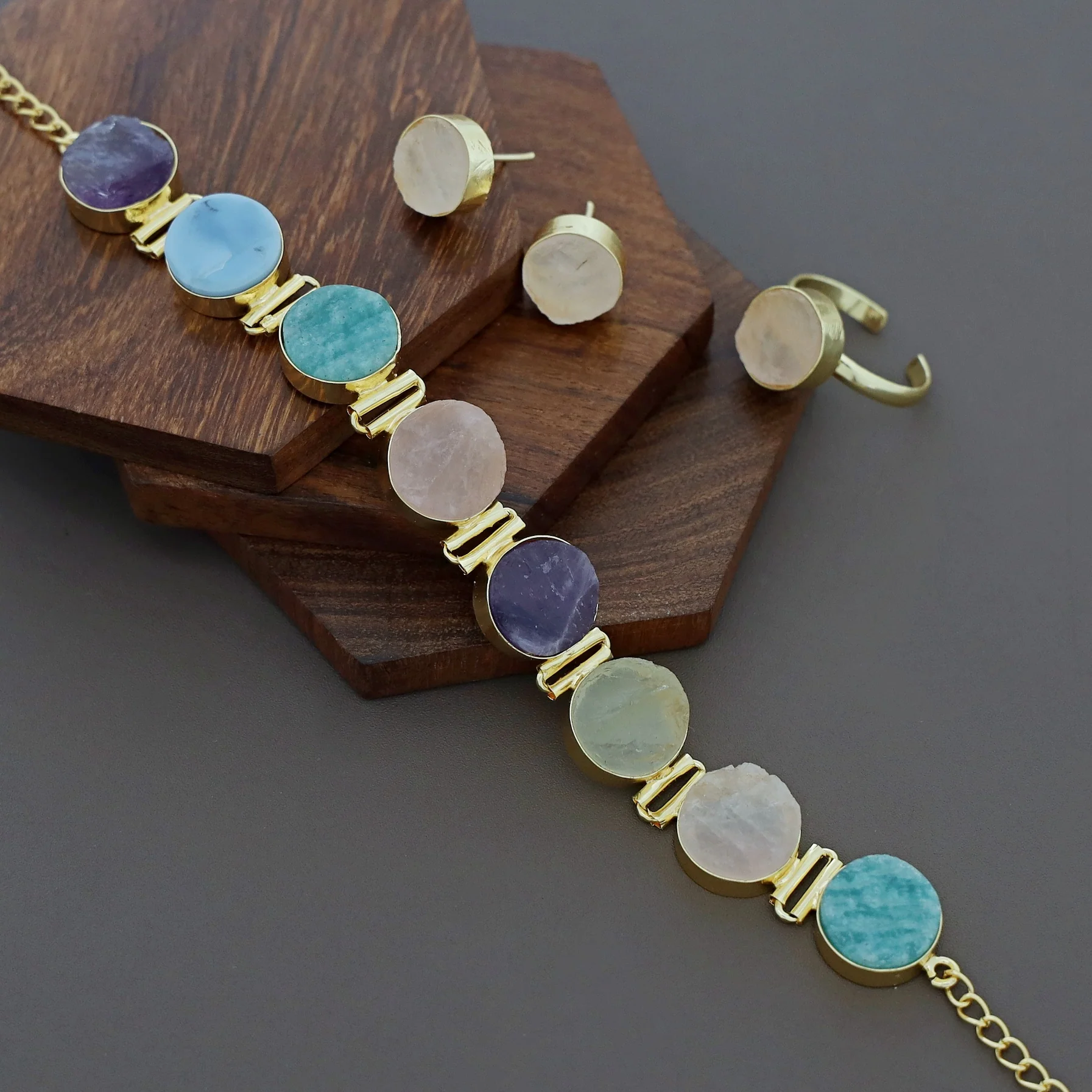 Raw Stone Unique 3 in 1 Combo Choker Set - Image 6