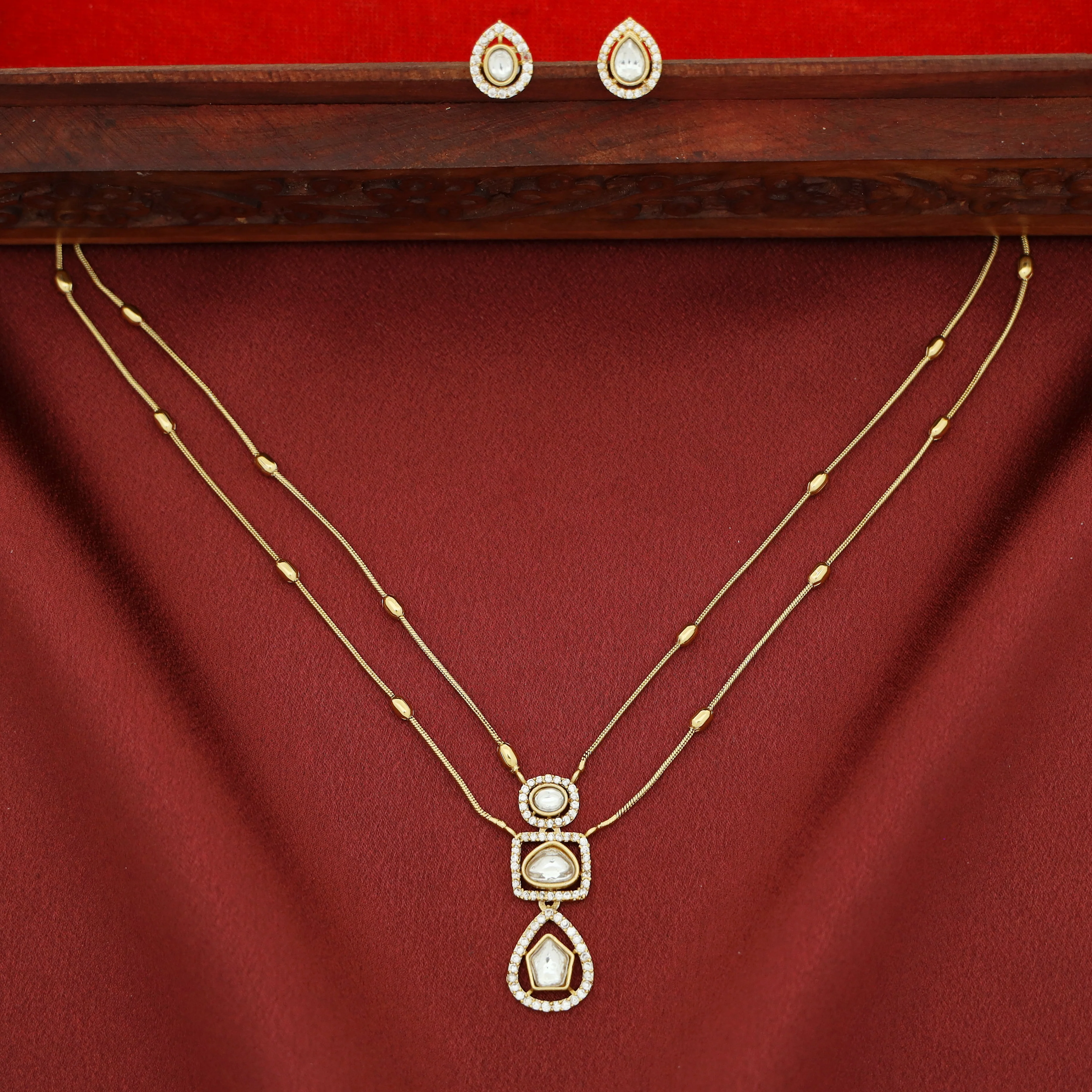 Reeyansha 2 Layer Neckpiece with Stud - Image 2