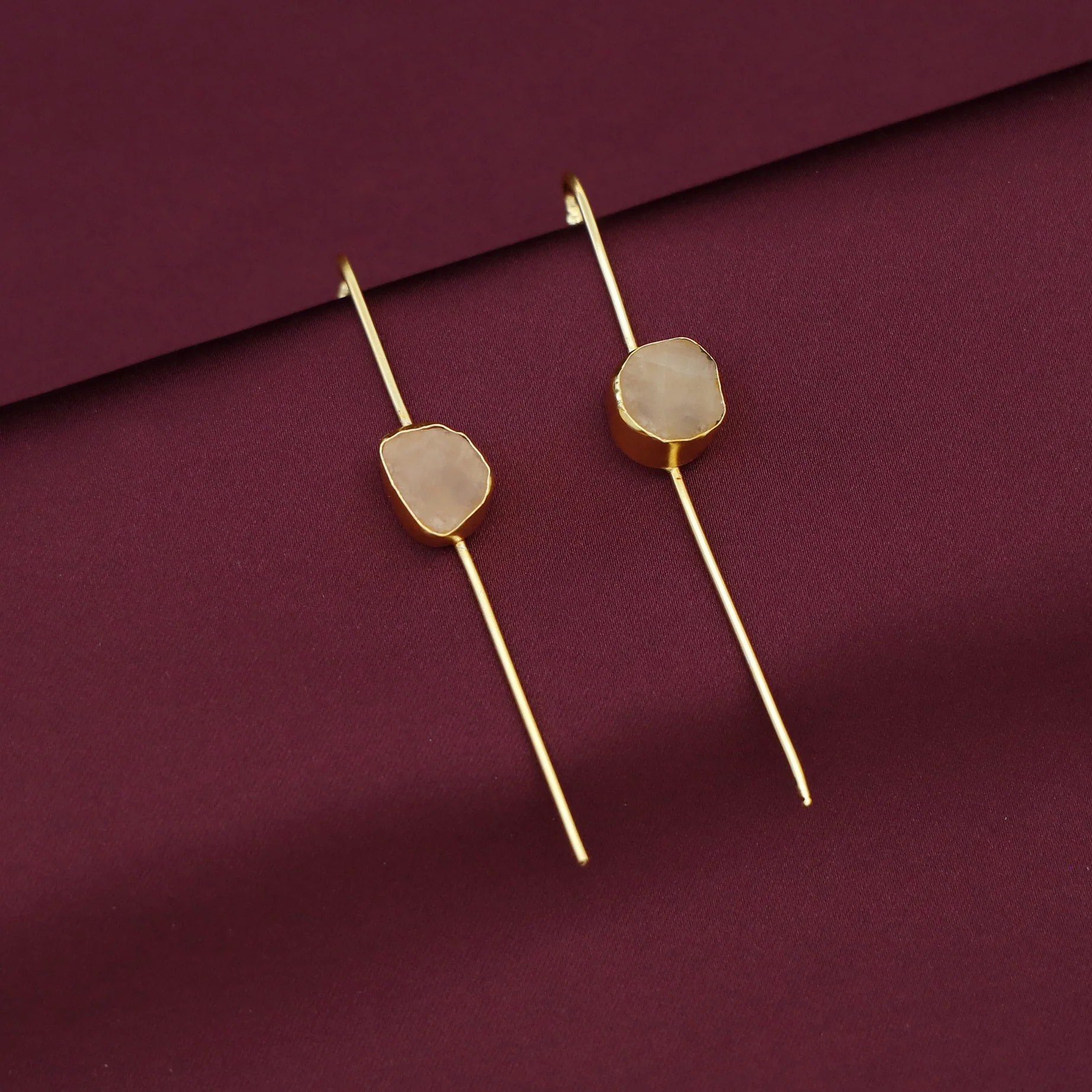 Ressna Raw Stone Ear-Cuff (Set Of 2) - Image 5