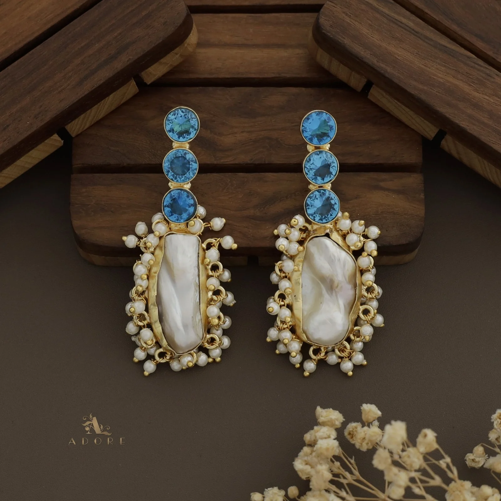 Revana Baroque Pearl Earring - Image 10