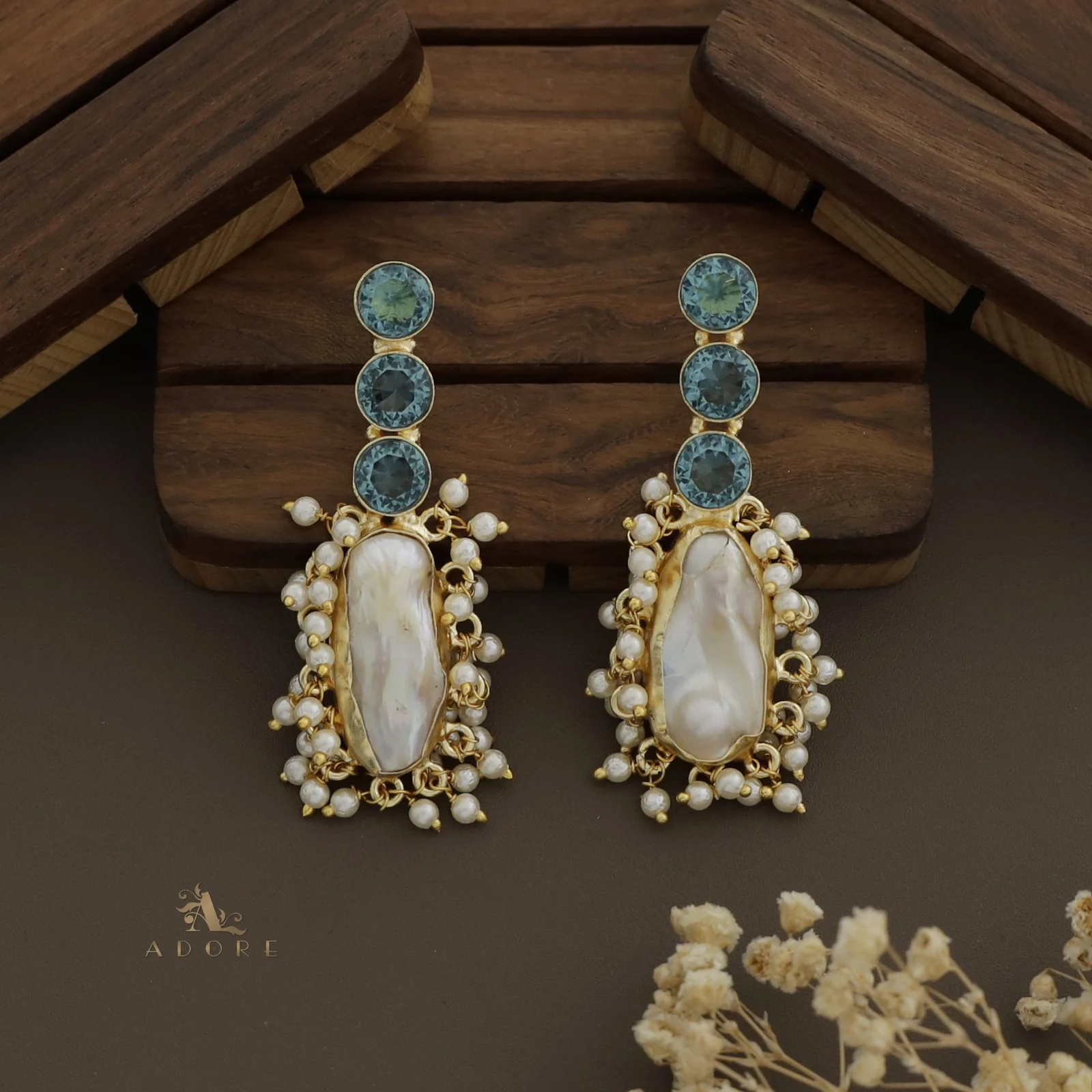 Revana Baroque Pearl Earring - Image 13