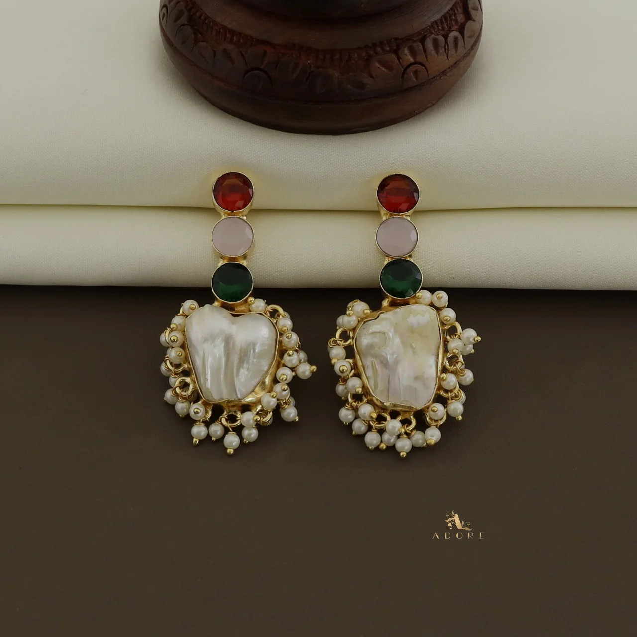 Revana Baroque Pearl Earring - Image 5