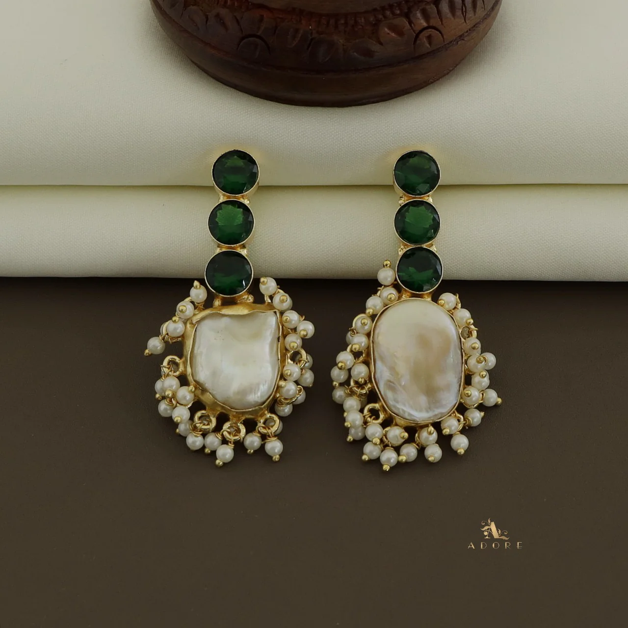 Revana Baroque Pearl Earring - Image 6