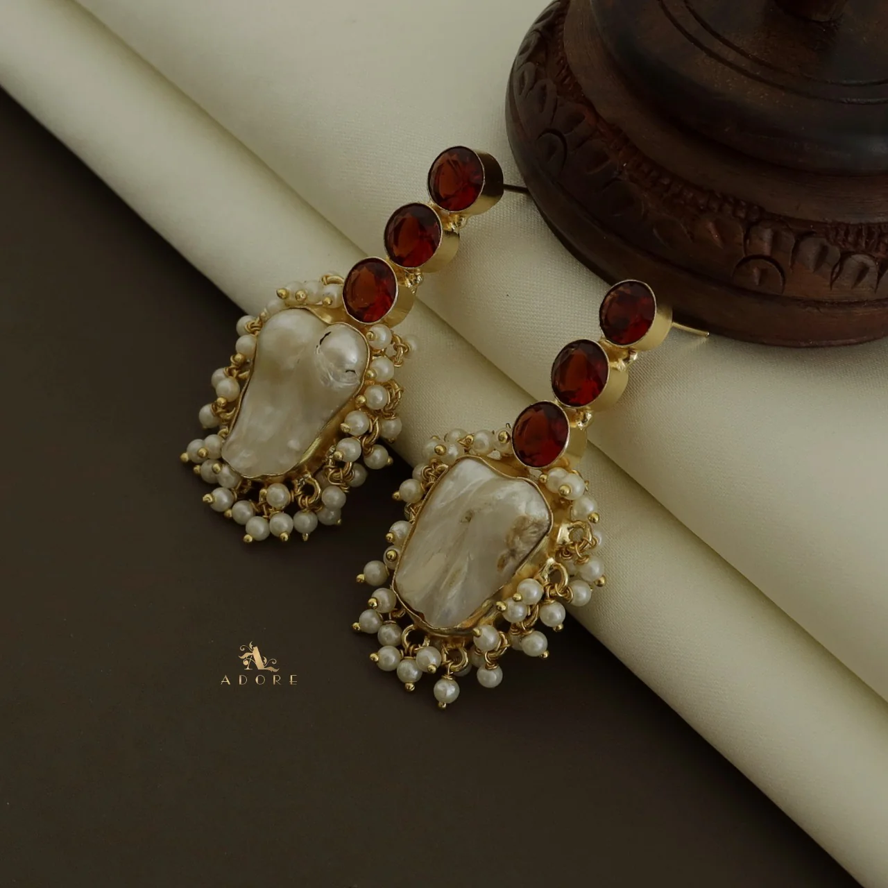 Revana Baroque Pearl Earring - Image 8