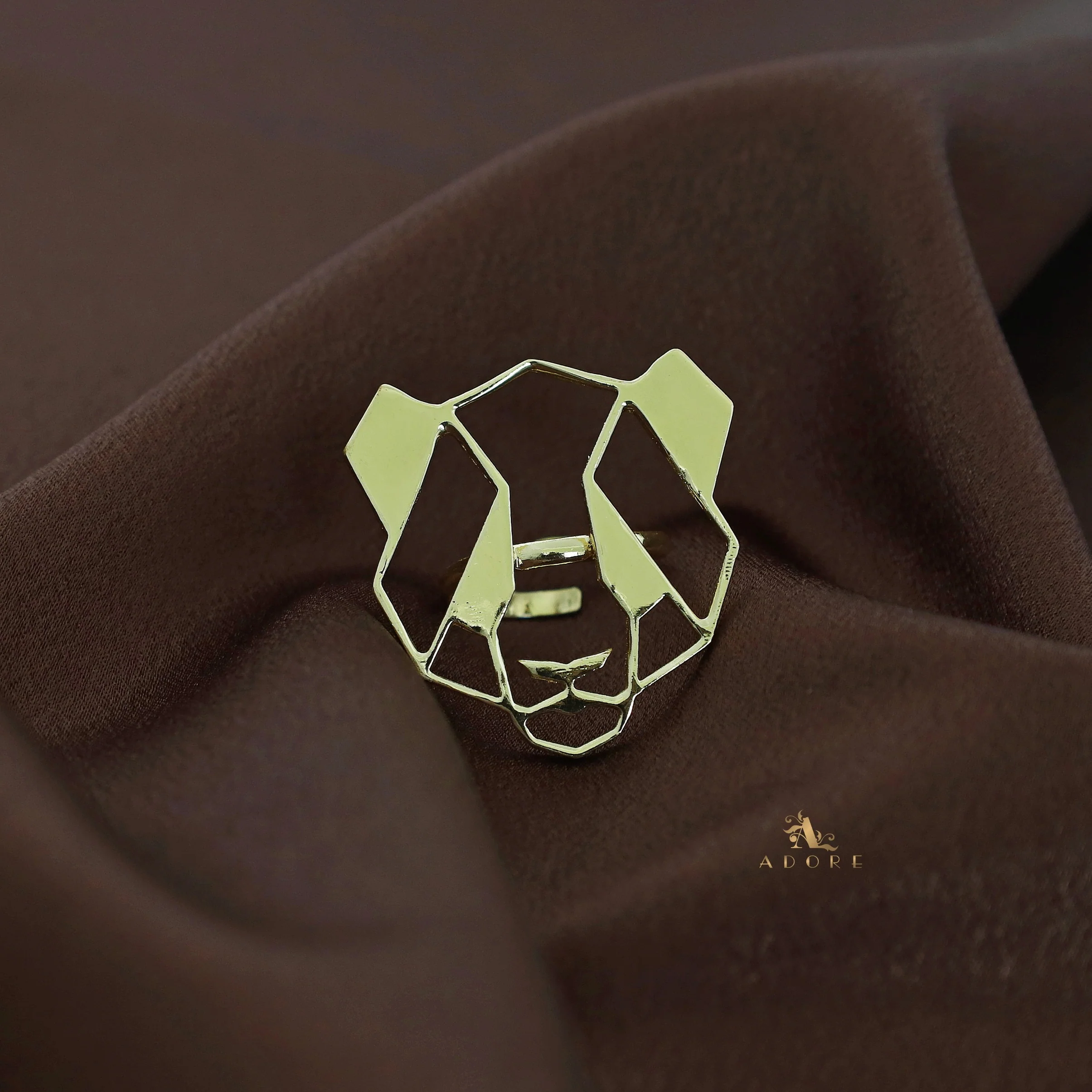 Golden Tiger Face Ring - Image 2