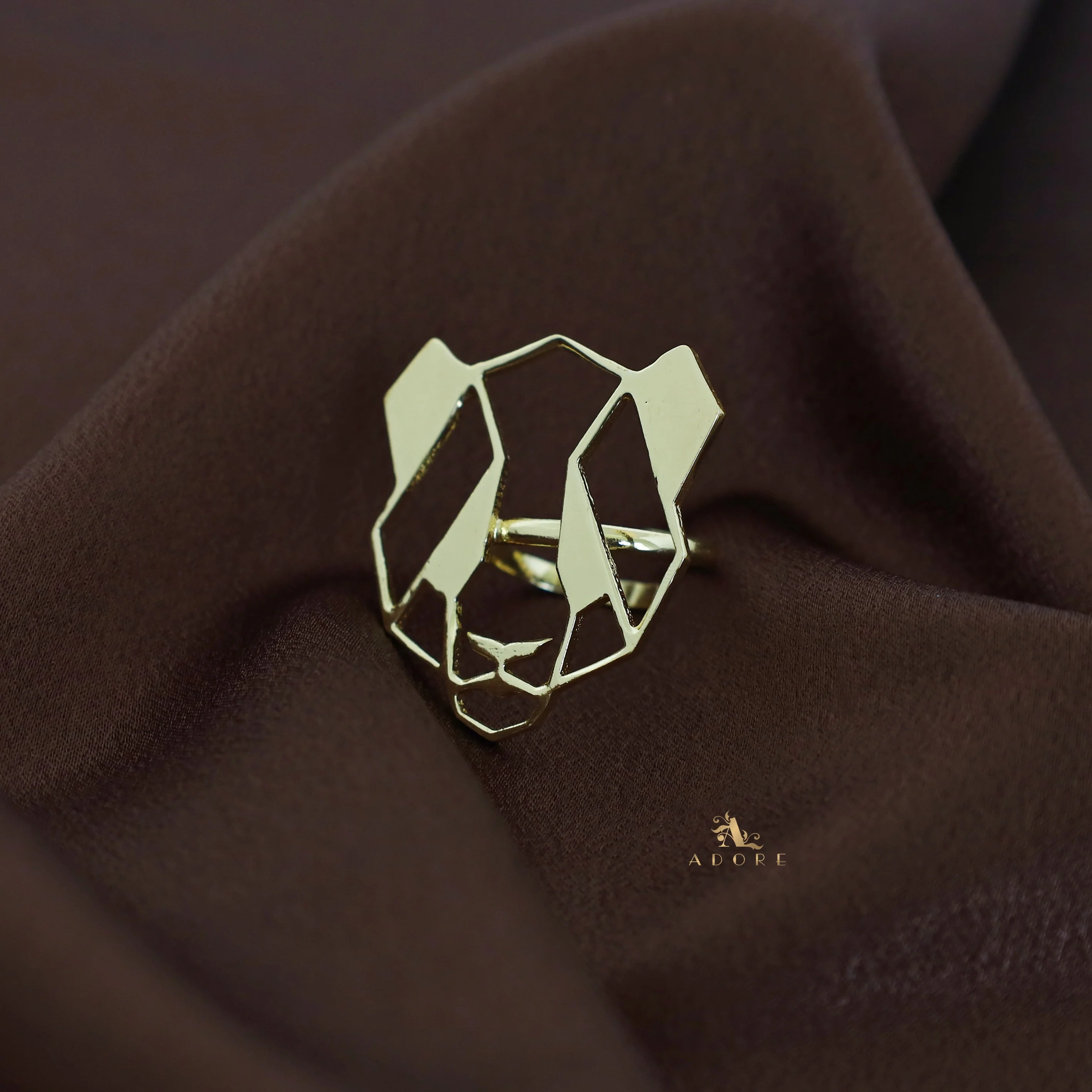 Golden Tiger Face Ring - Image 4