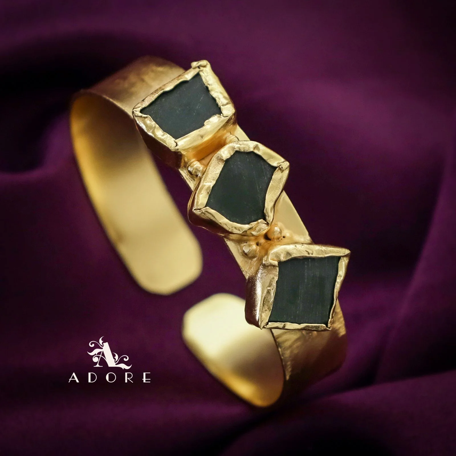 Riza Raw Stone Bangle - Image 11