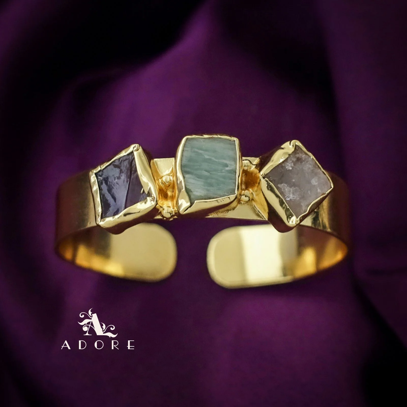 Riza Raw Stone Bangle - Image 12