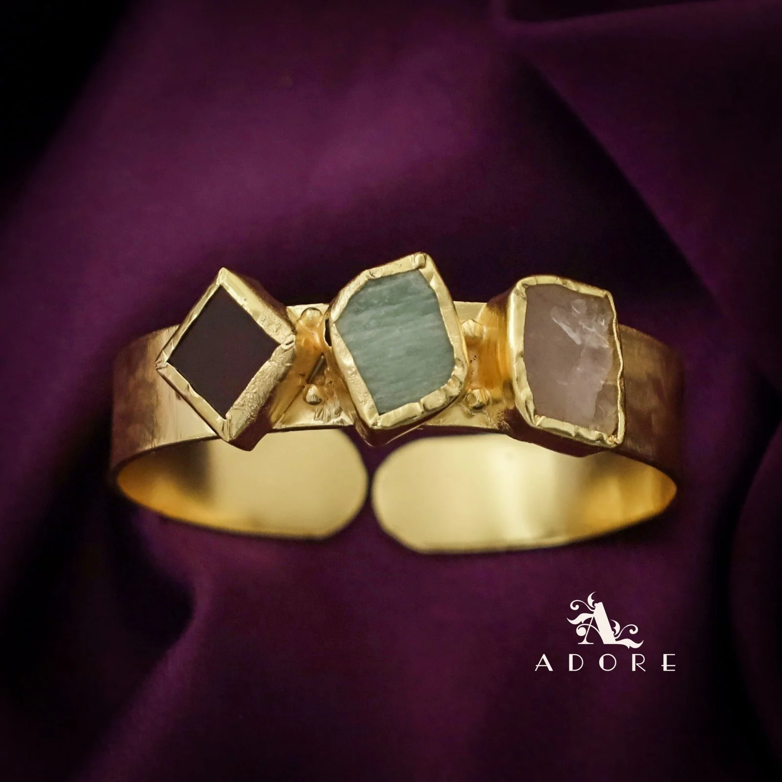 Riza Raw Stone Bangle - Image 14