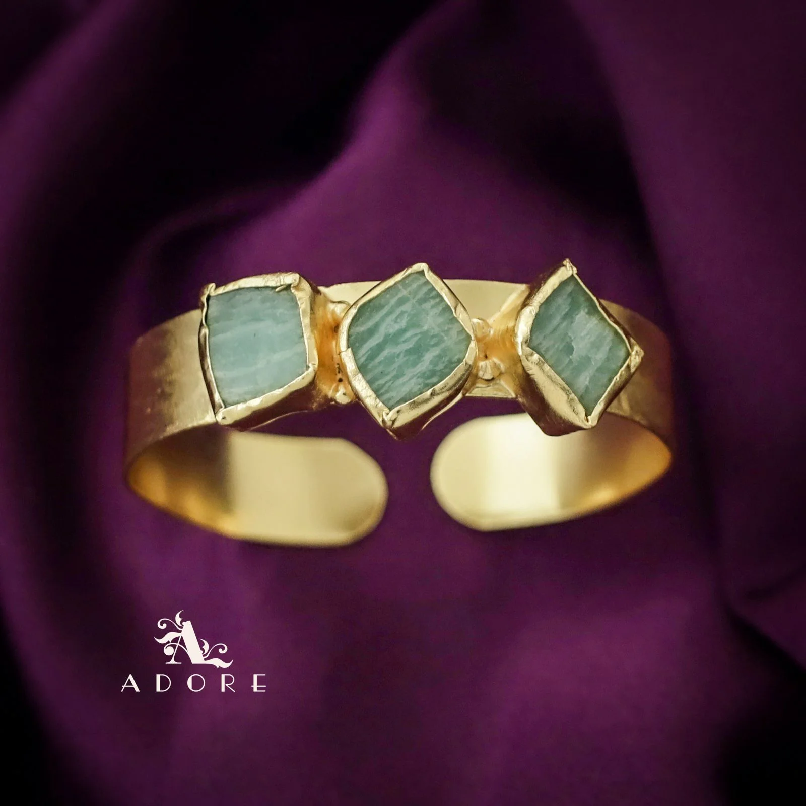 Riza Raw Stone Bangle - Image 15