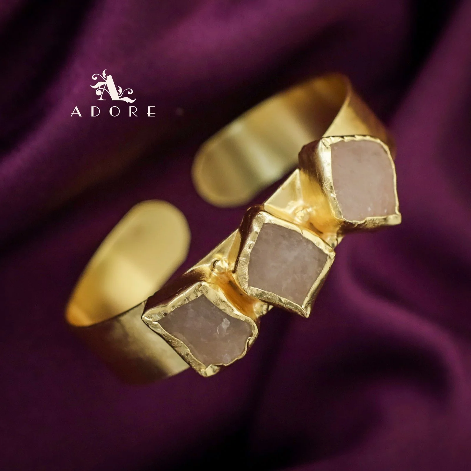 Riza Raw Stone Bangle - Image 16
