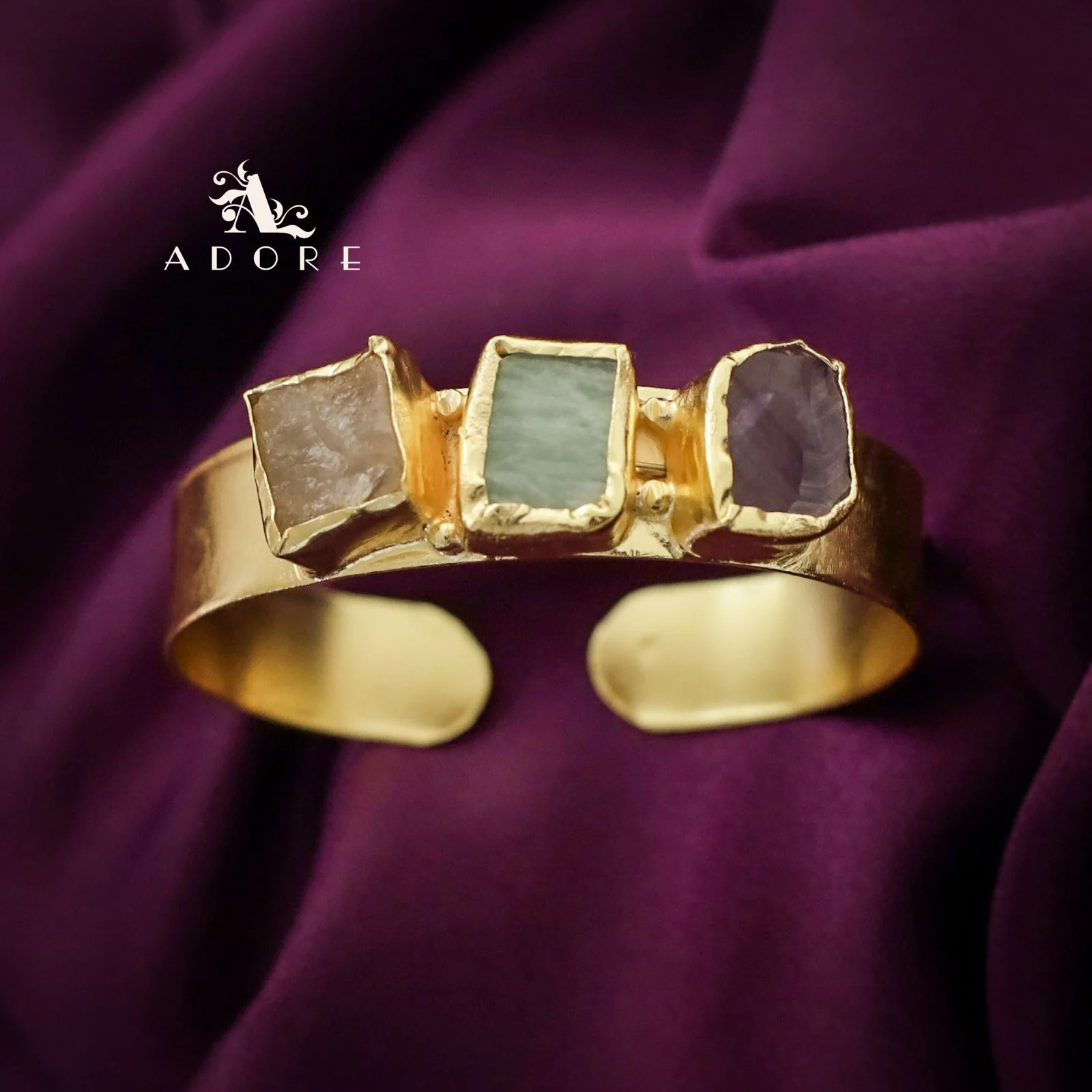 Riza Raw Stone Bangle - Image 17