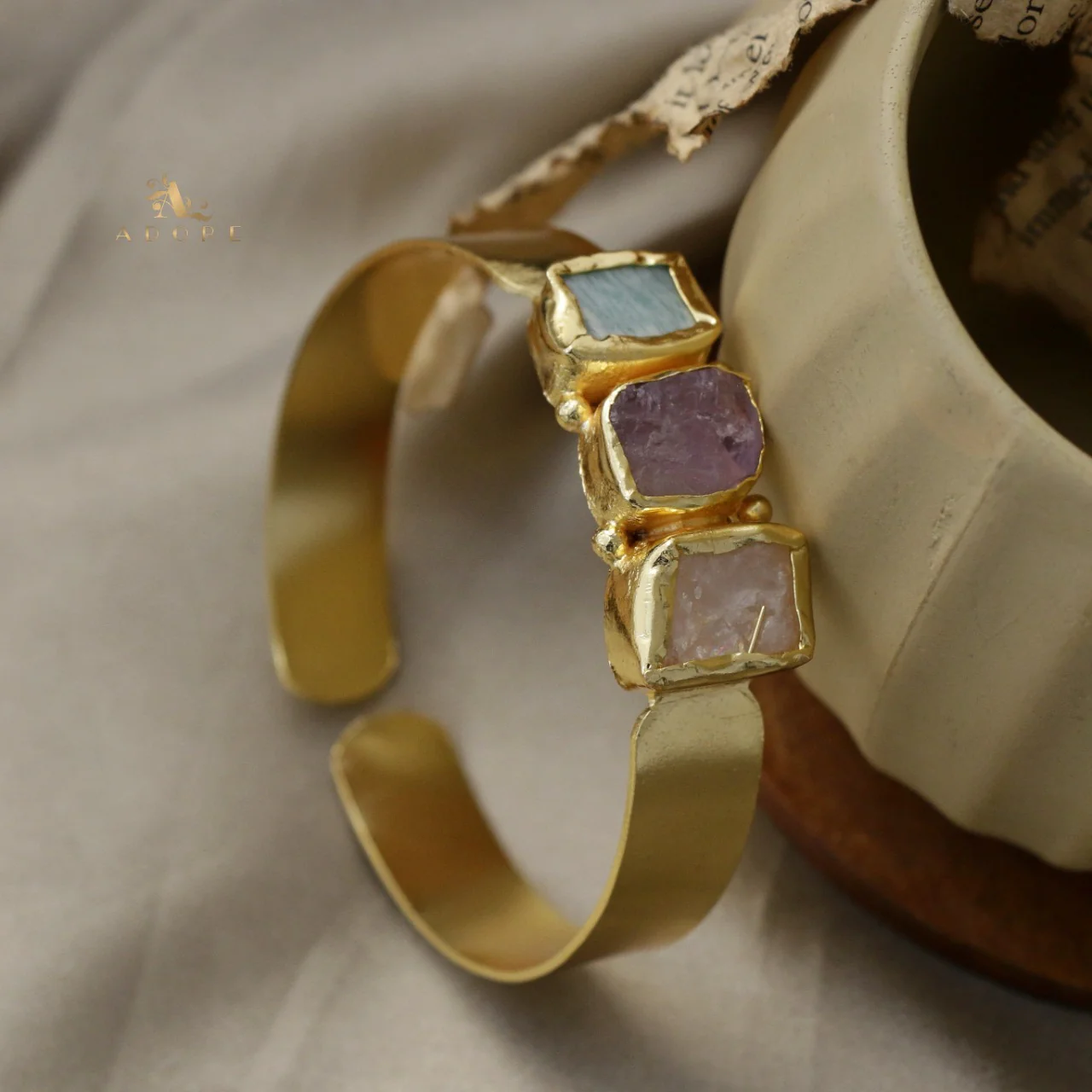 Riza Raw Stone Bangle - Image 26