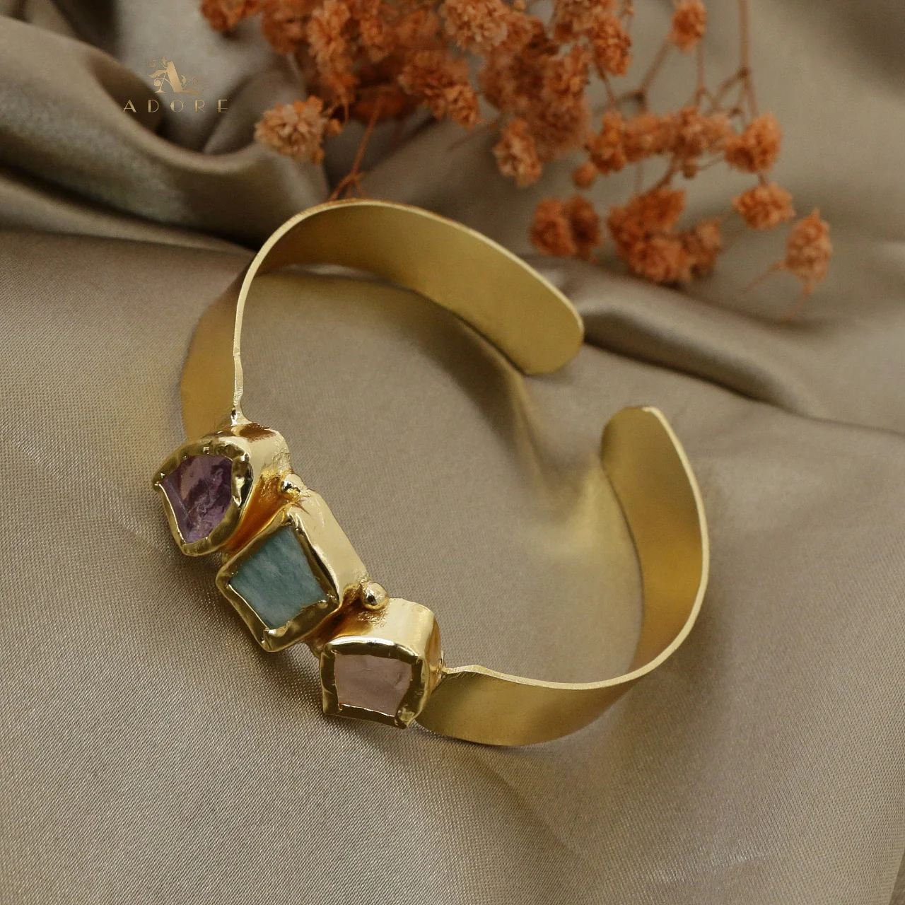 Riza Raw Stone Bangle - Image 27