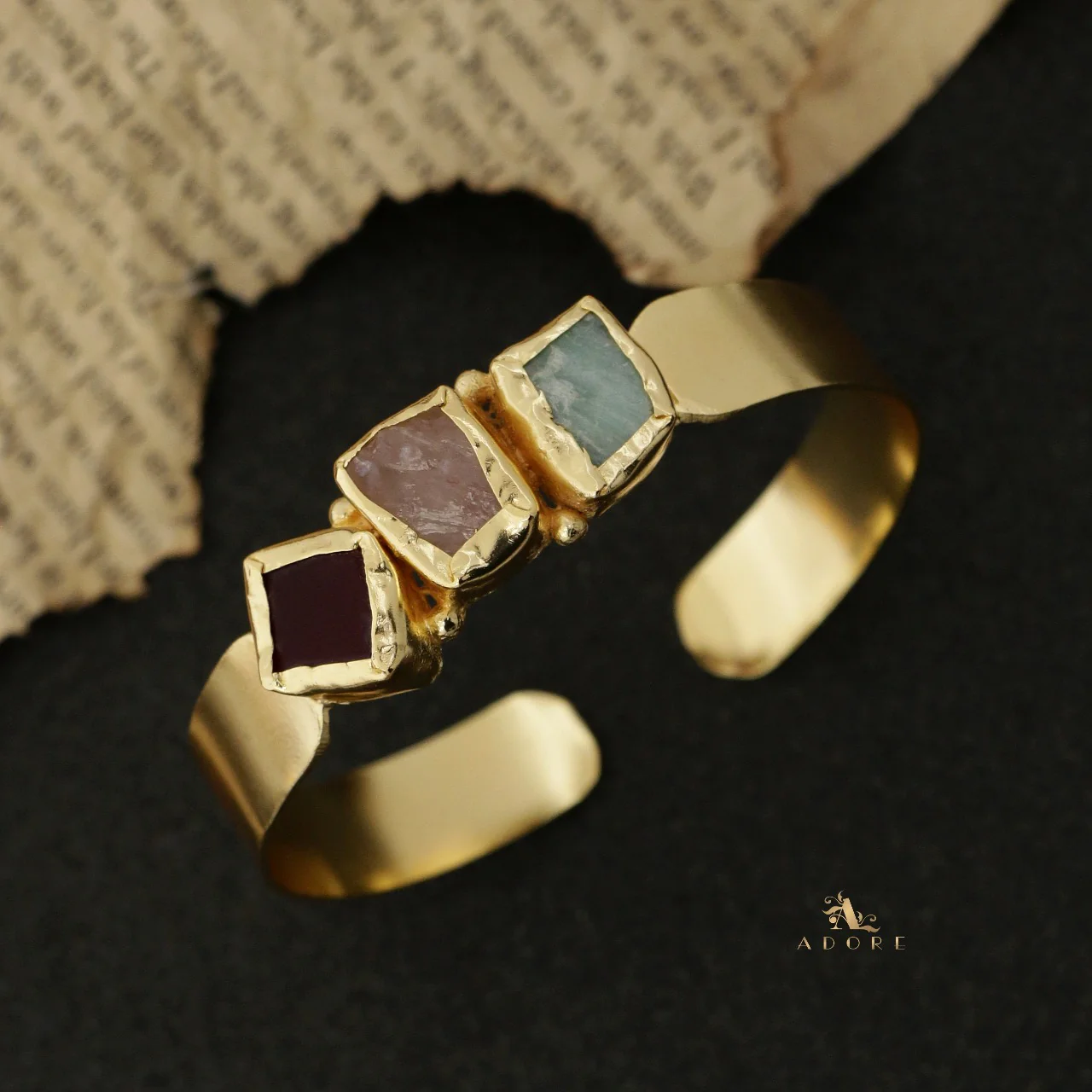 Riza Raw Stone Bangle - Image 28