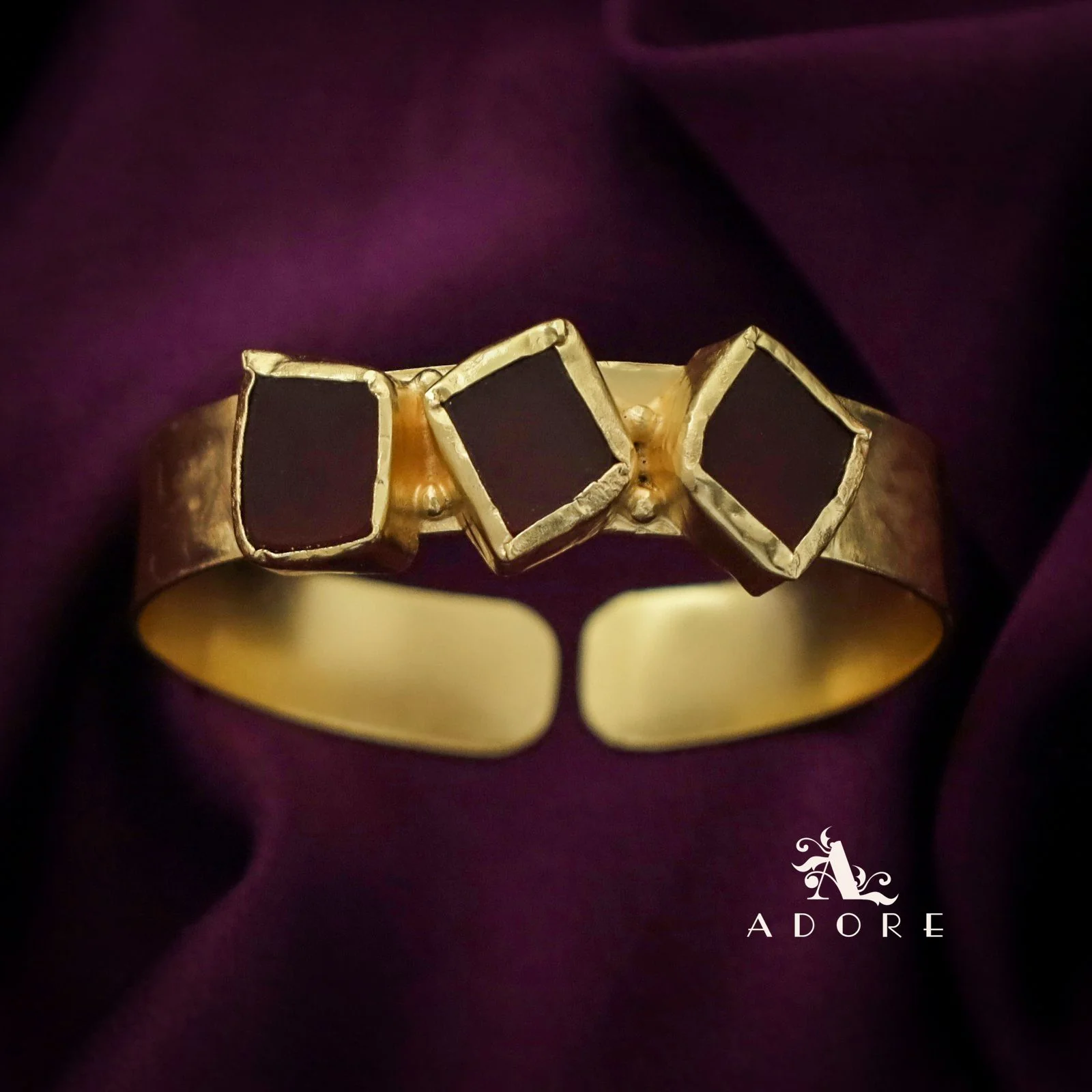 Riza Raw Stone Bangle - Image 3