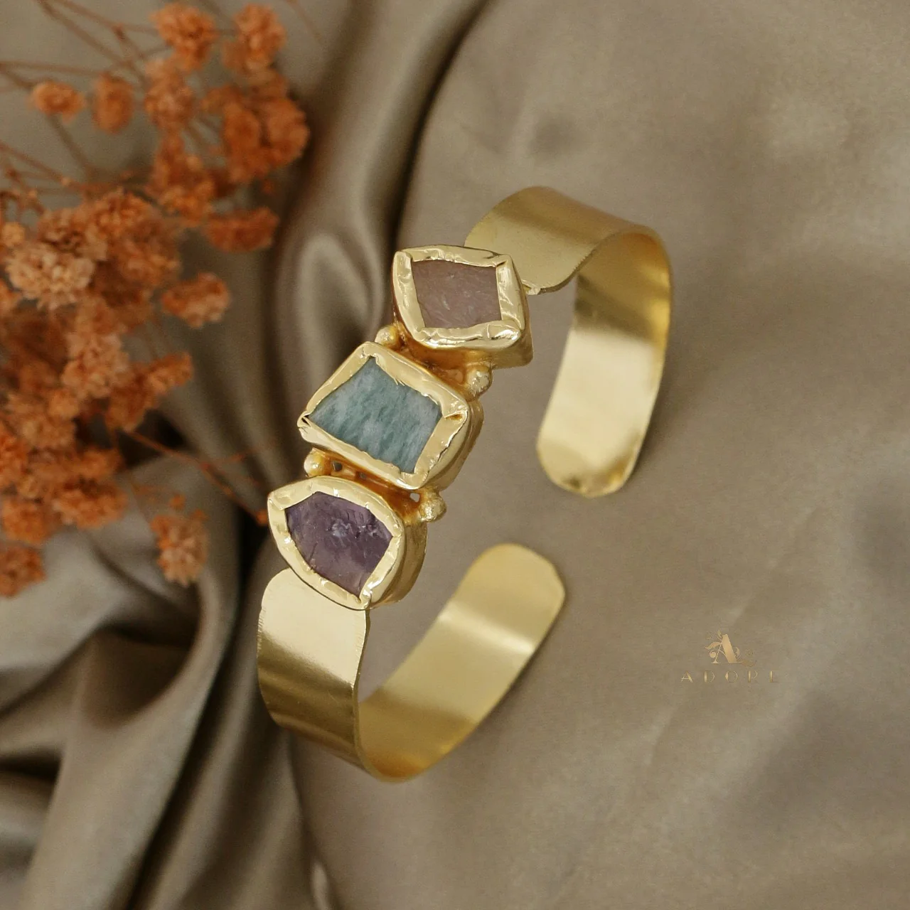 Riza Raw Stone Bangle - Image 30
