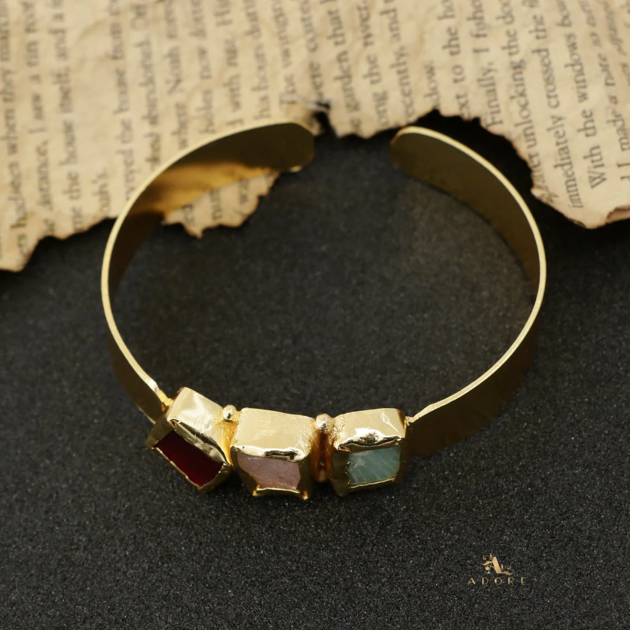 Riza Raw Stone Bangle - Image 33