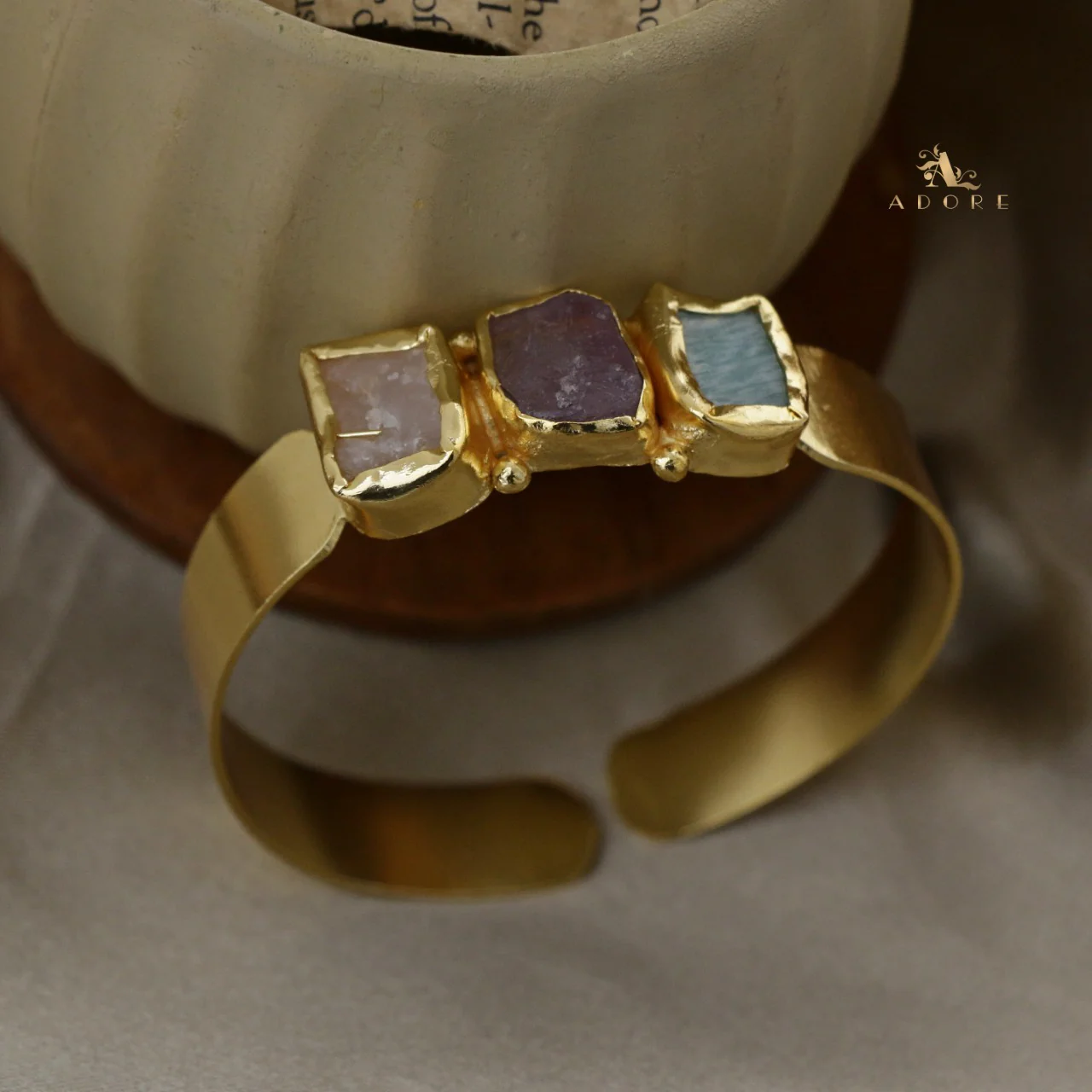 Riza Raw Stone Bangle - Image 34