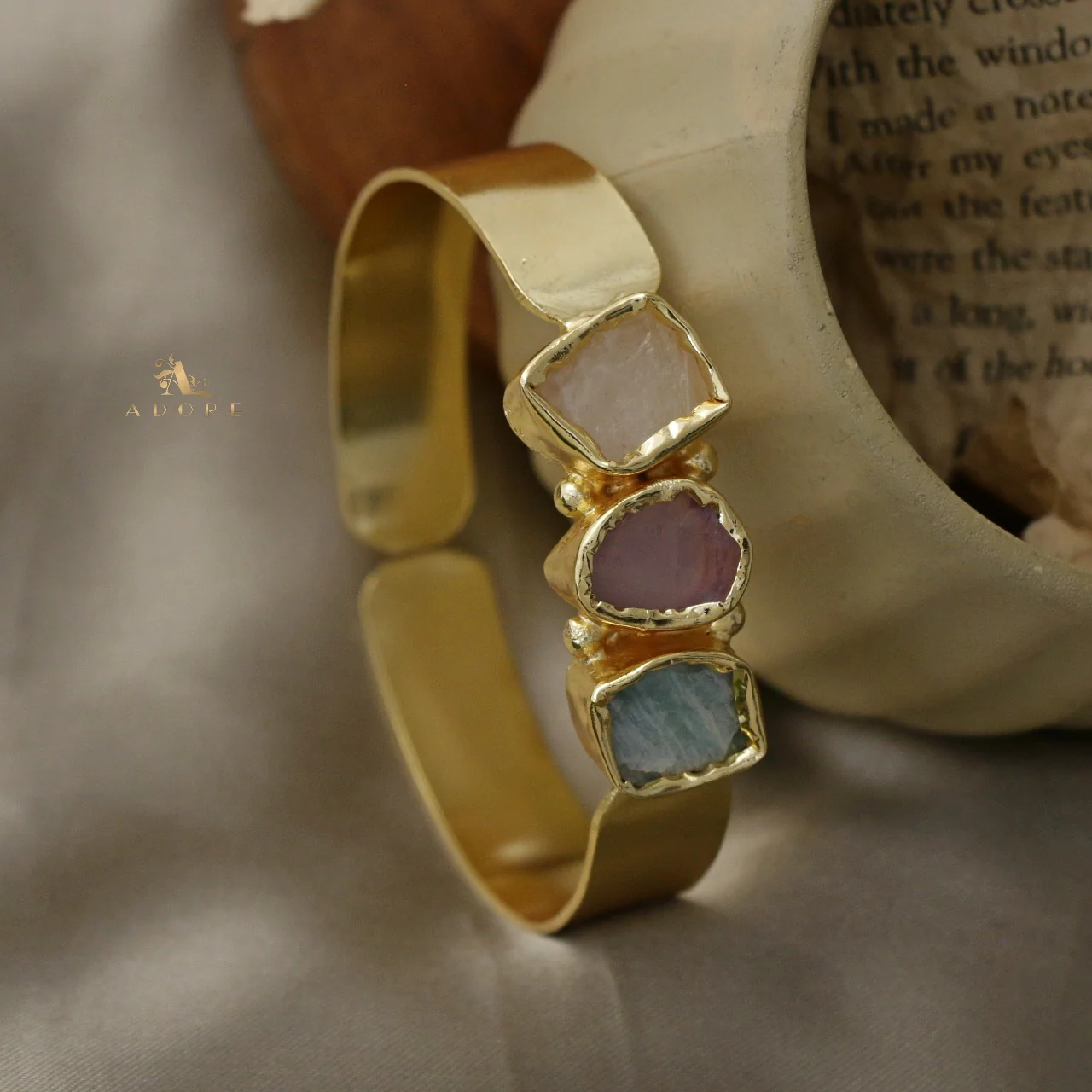 Riza Raw Stone Bangle - Image 35