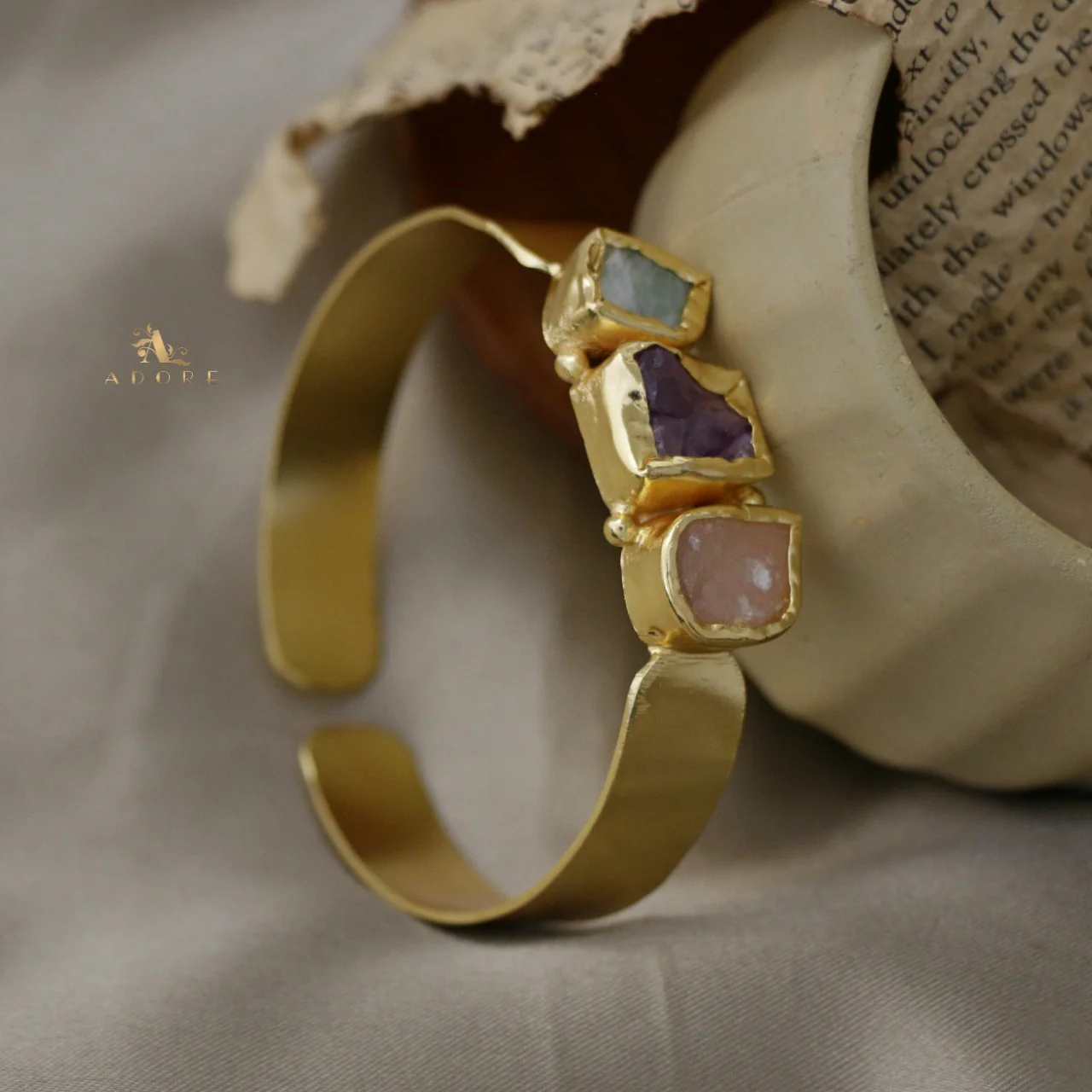 Riza Raw Stone Bangle - Image 36