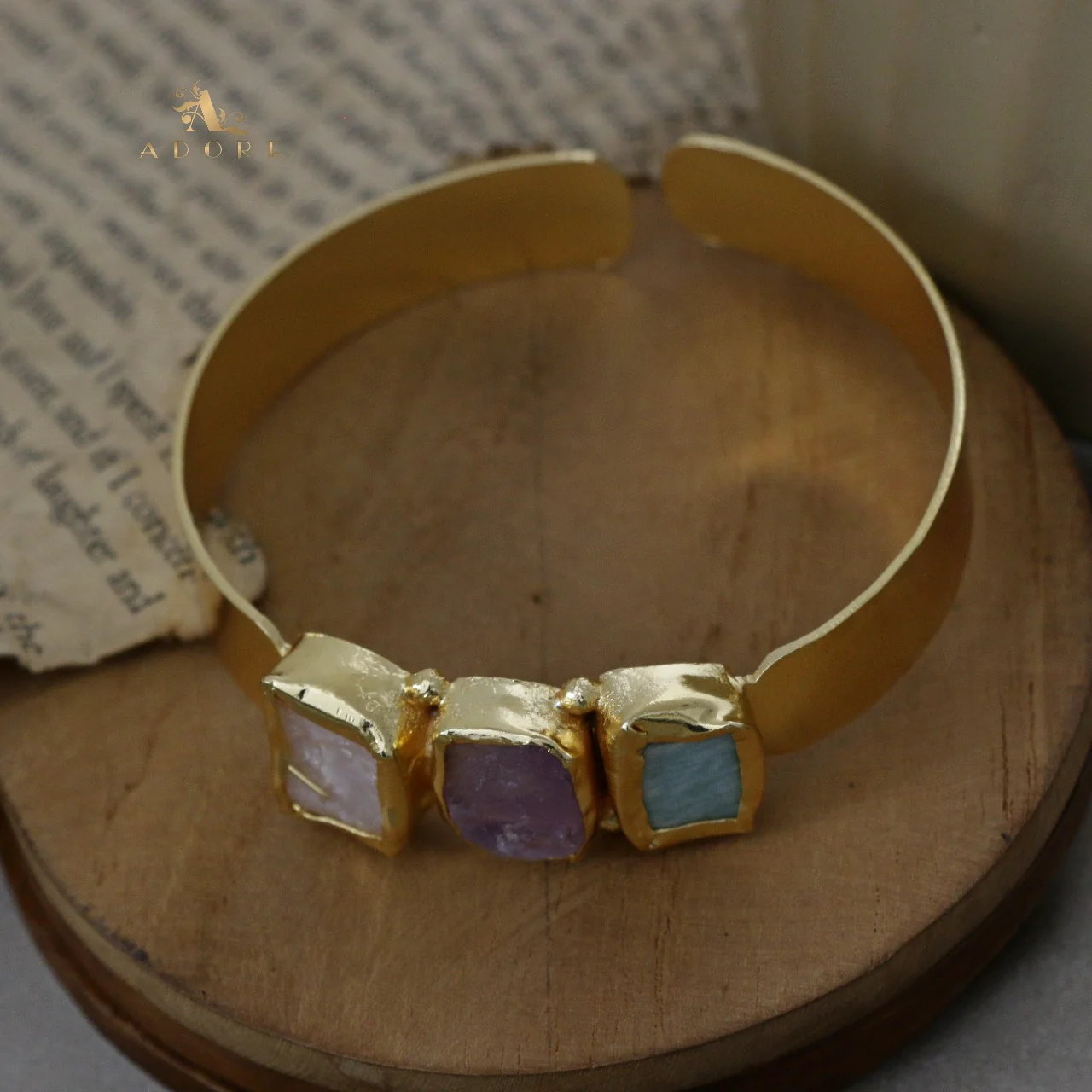 Riza Raw Stone Bangle - Image 37