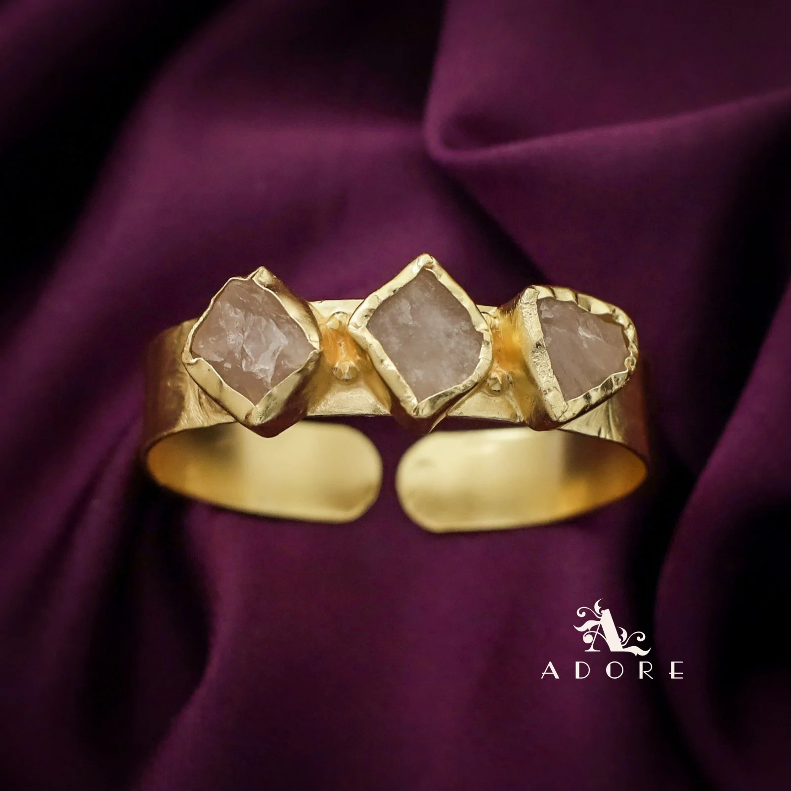 Riza Raw Stone Bangle - Image 9