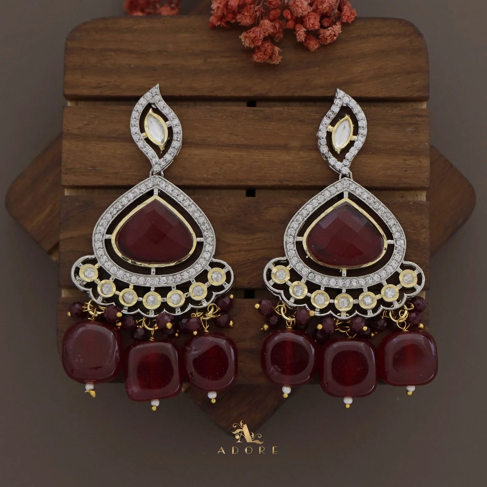 Rochana Kundan Neckpiece With Earring - Image 5