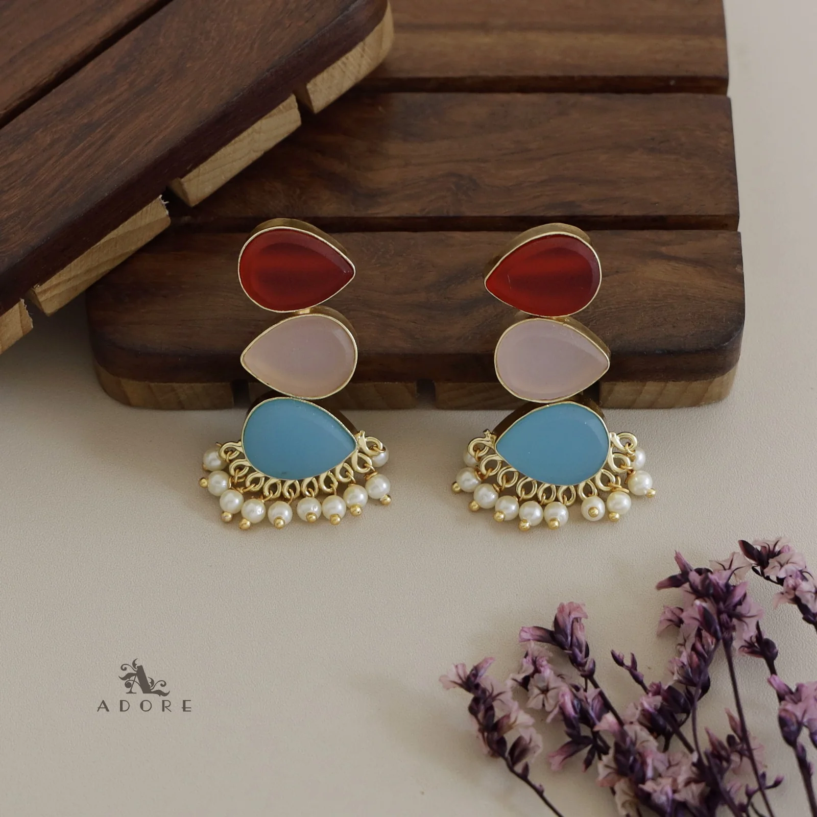 Rooster 3 Layer Earrings - Image 2
