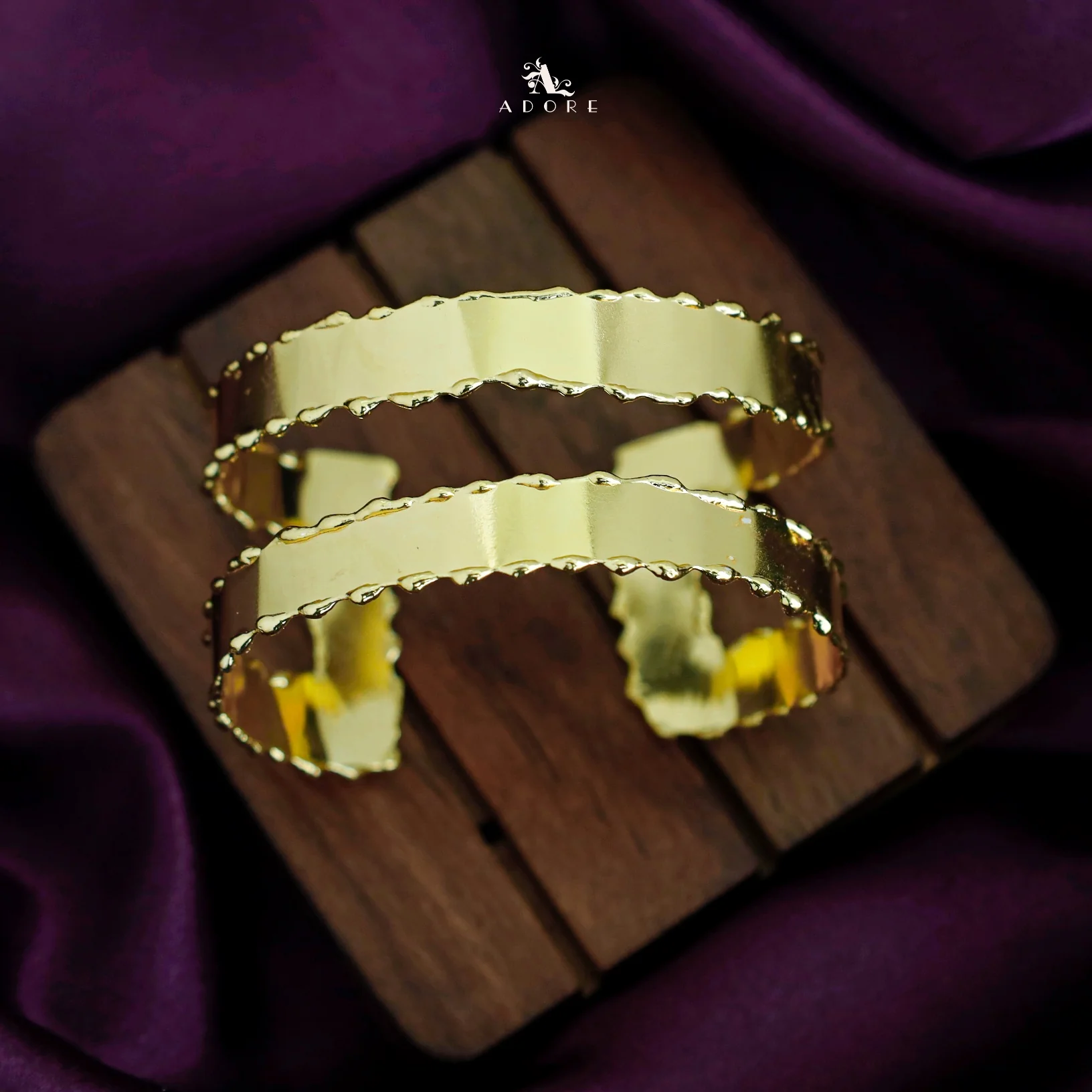 Rora 2 Layer Golden Plated Bangle - Image 2