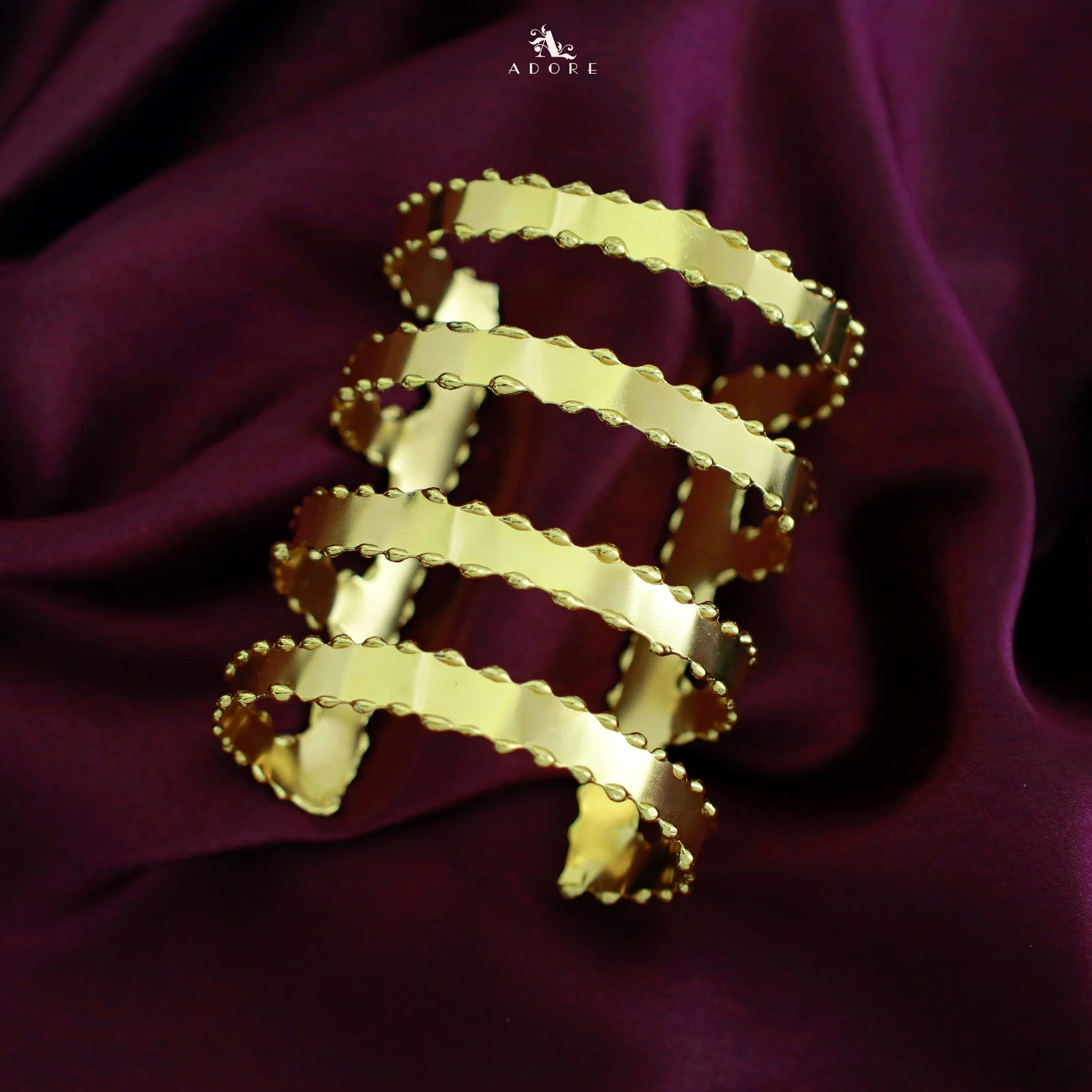 Rora 4 Layer Golden Plated Bangle - Image 3