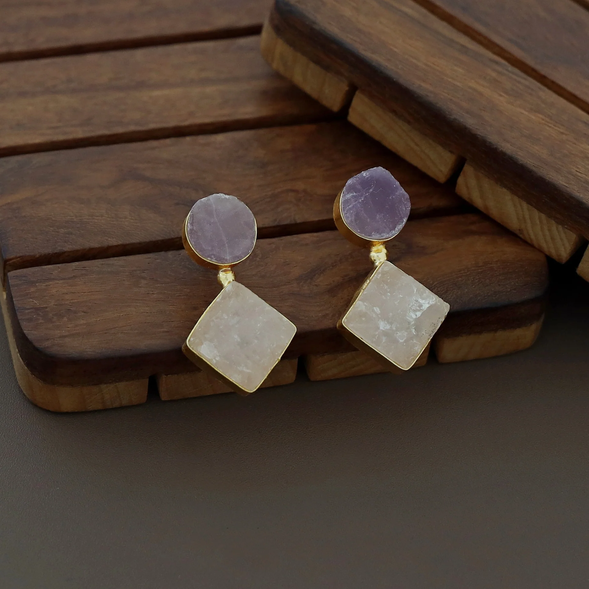 Round & Diamond Earring - Image 5