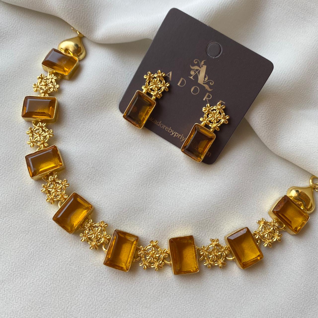 Royal Sparkle Neckpiece Plus Stud - Image 4