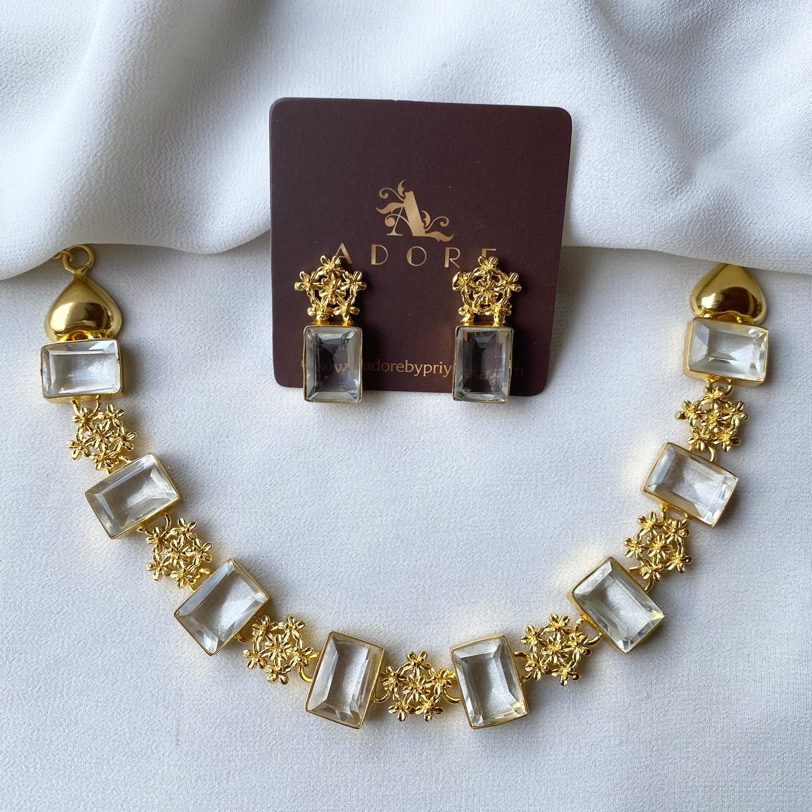 Royal Sparkle Neckpiece Plus Stud - Image 6