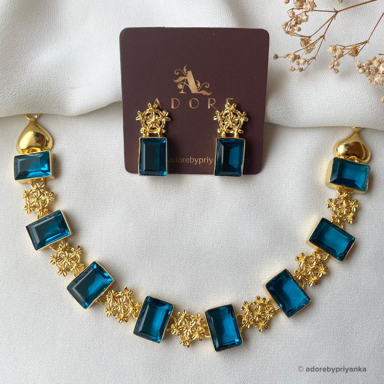 Royal Sparkle Neckpiece Plus Stud - Image 7