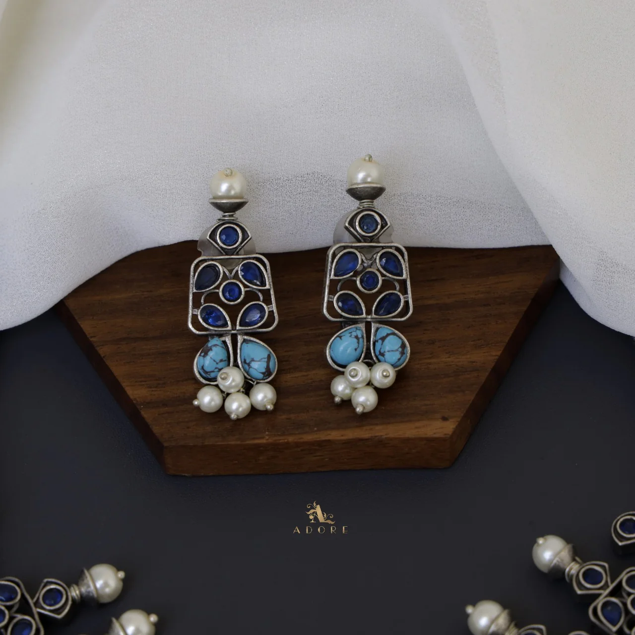 Ruthina Neckpiece With Earring - Image 4