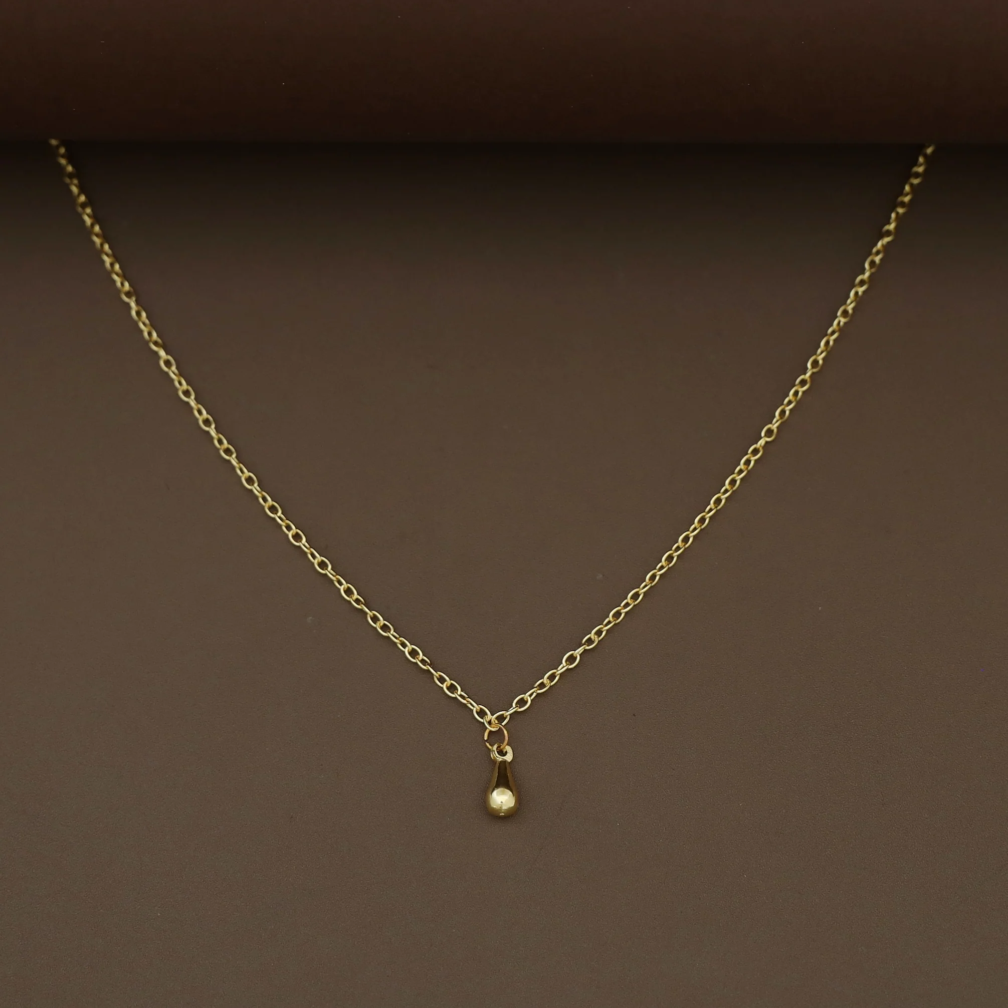 Saanya Golden Drop Chainy Neckpiece - Image 2